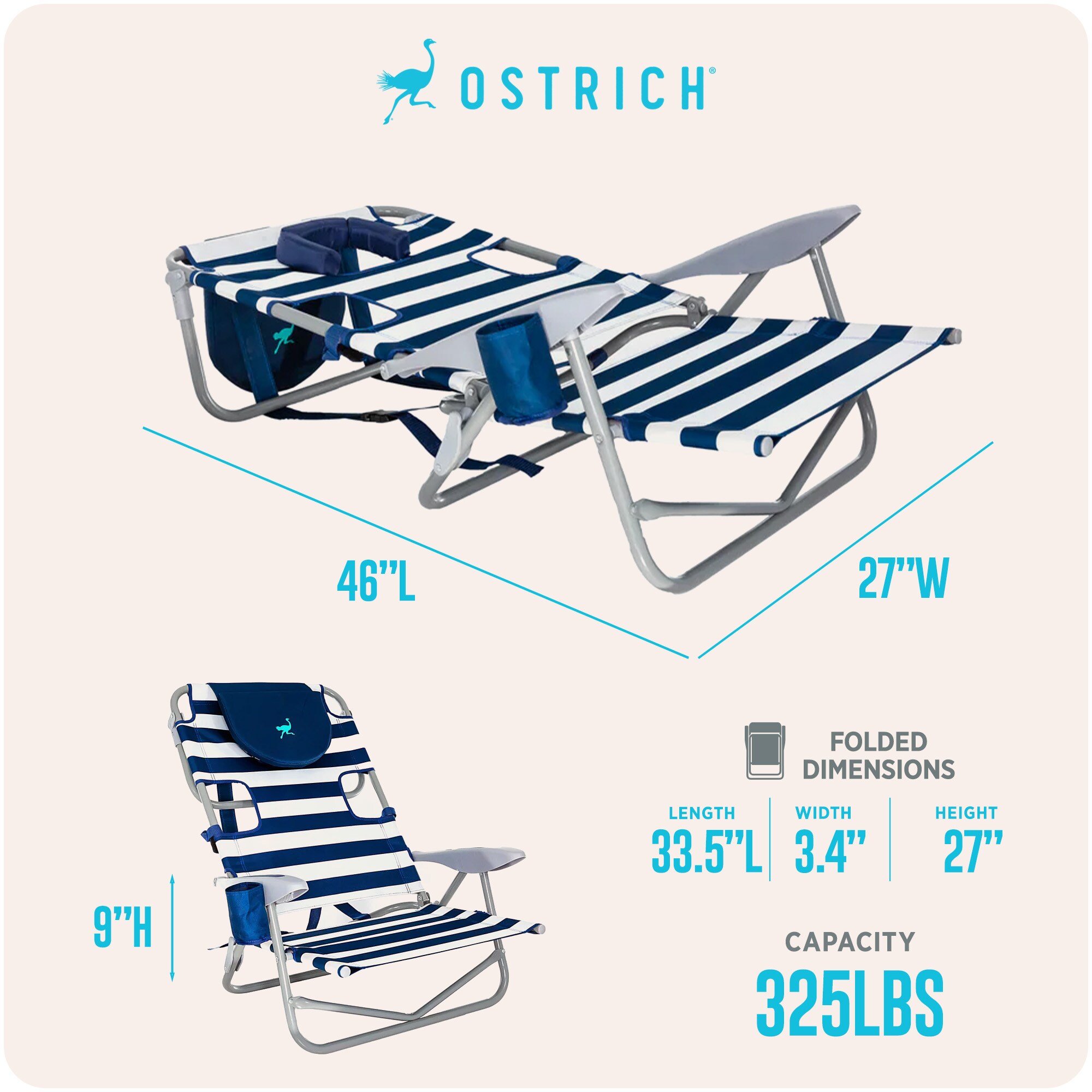 Ostrich 125540 Beach-Camping-Chairs - View #4
