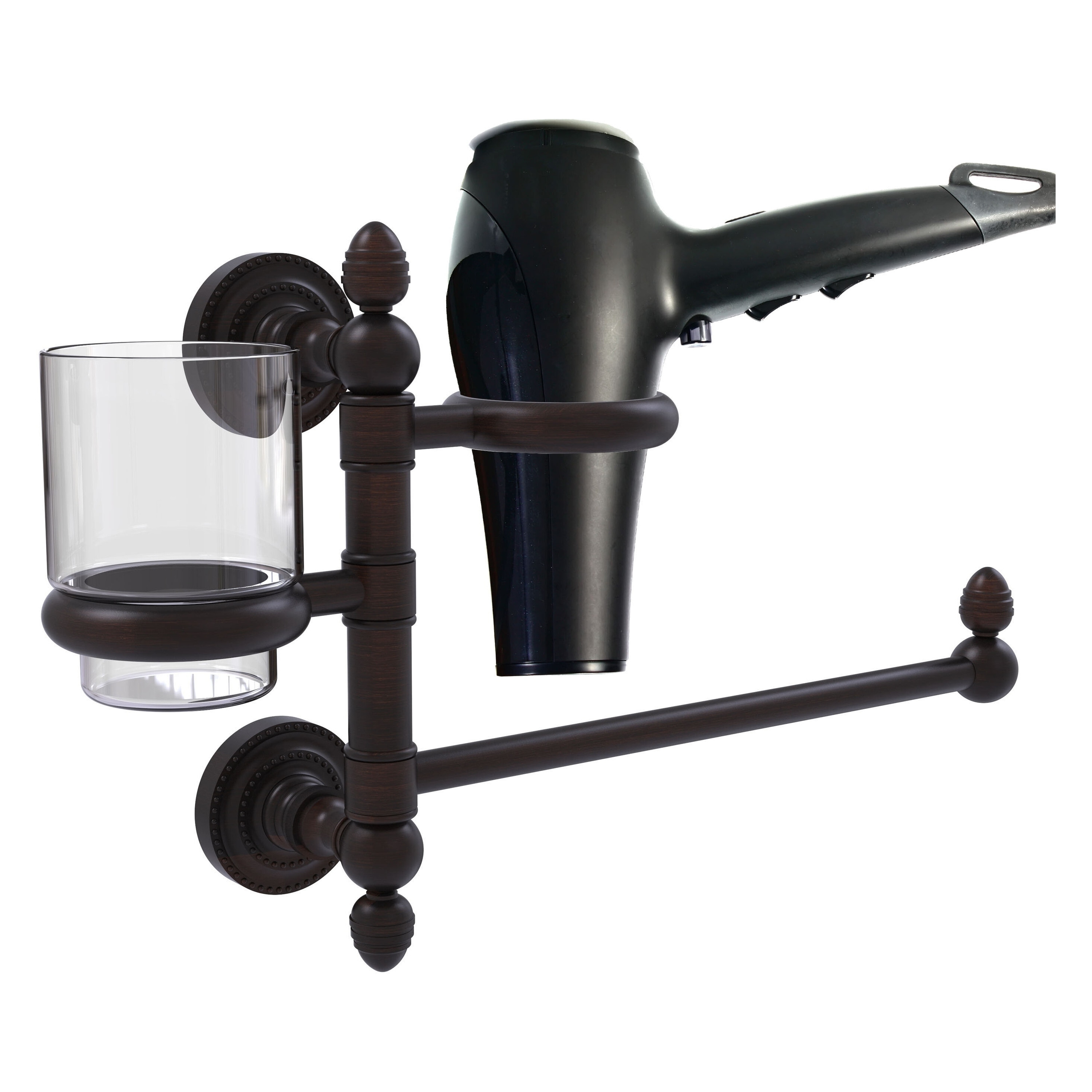 Allied Brass DT-GTBD-1-VB 2 -Piece Dottingham Venetian Bronze Decorative Bathroom Hardware Set Towel Bar, Included