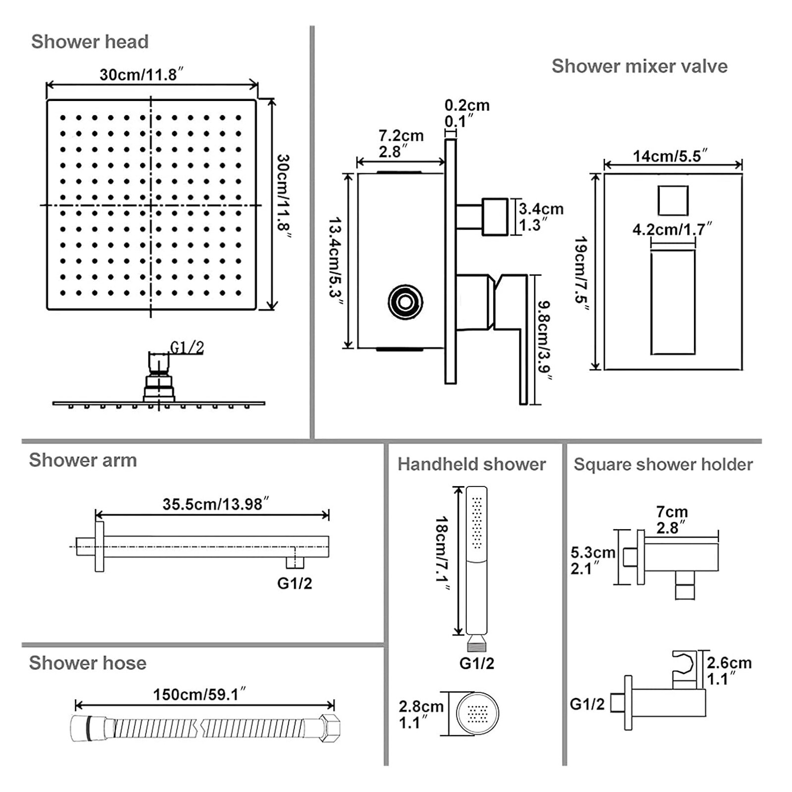 BYH B-SF001-PC Tub-Shower-Faucets - View #5