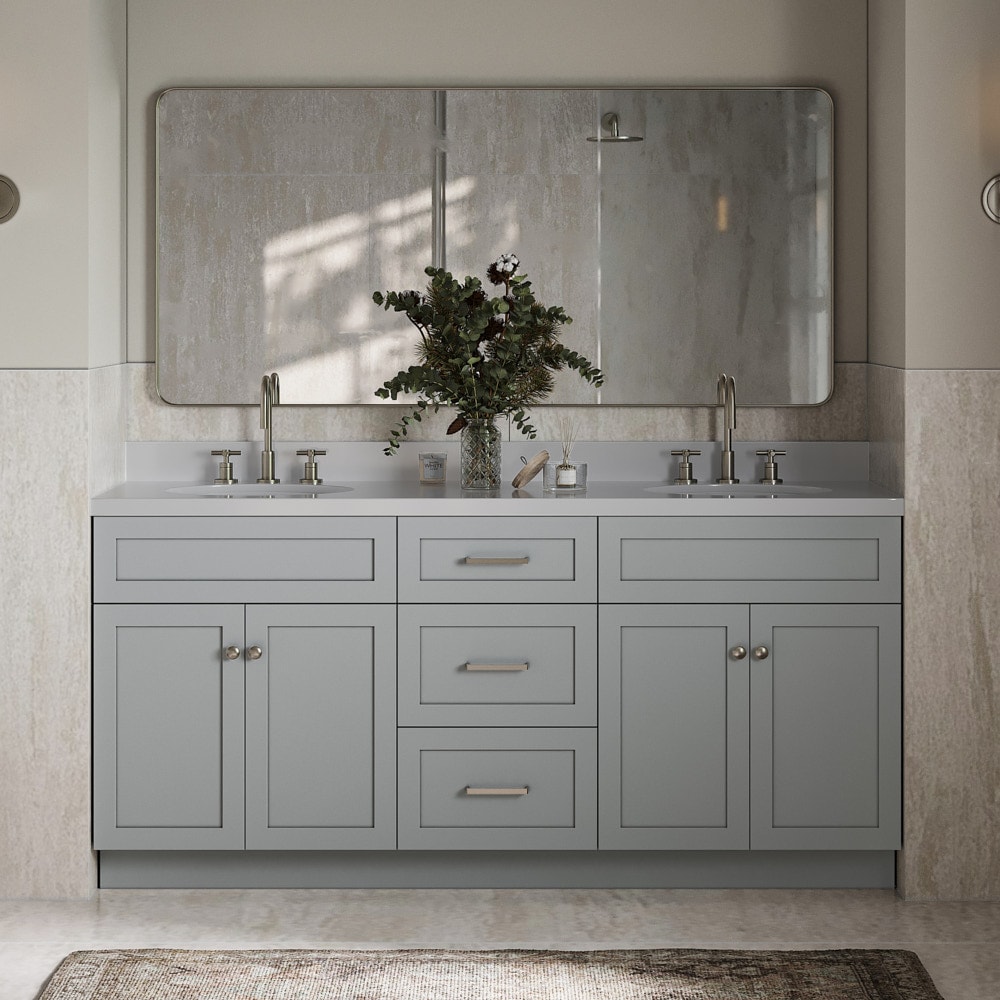 36 Quen Vanity with Undermount Sink - Midnight Navy Blue - Carrara Marble Widespread | Wood | Signature Hardware