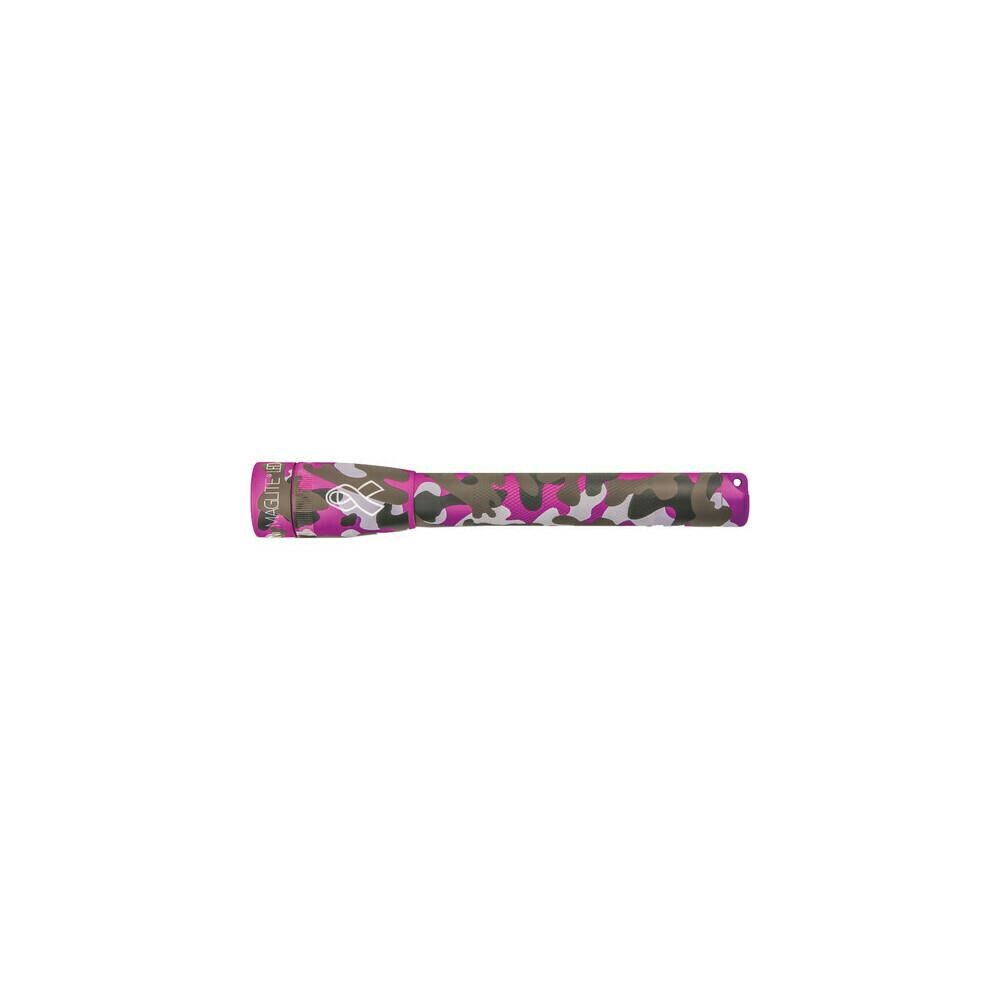 Maglite ORSNO328107 Mag-Lite 459-SP2PUF6 Mini 2AA LED Flashlight with Sabre Personal Alarm, Pink Camo