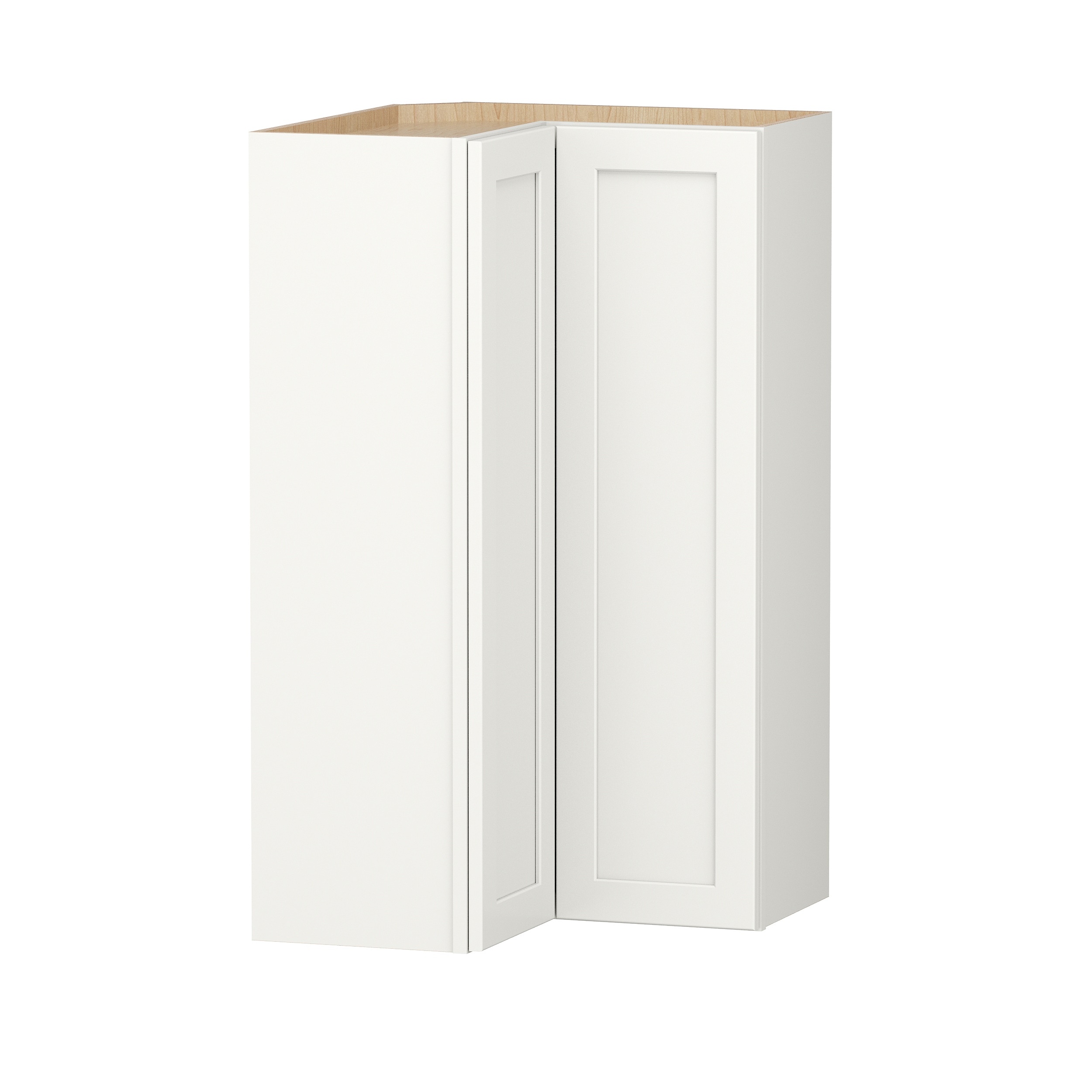 Shenandoah PRO Express SPE 90MPS-9208 Breckenridge 24-in W x 42-in H x 24-in D Linen L-shaped Corner wall Fully assembled Plywood Cabinet (Recessed Panel Shaker)
