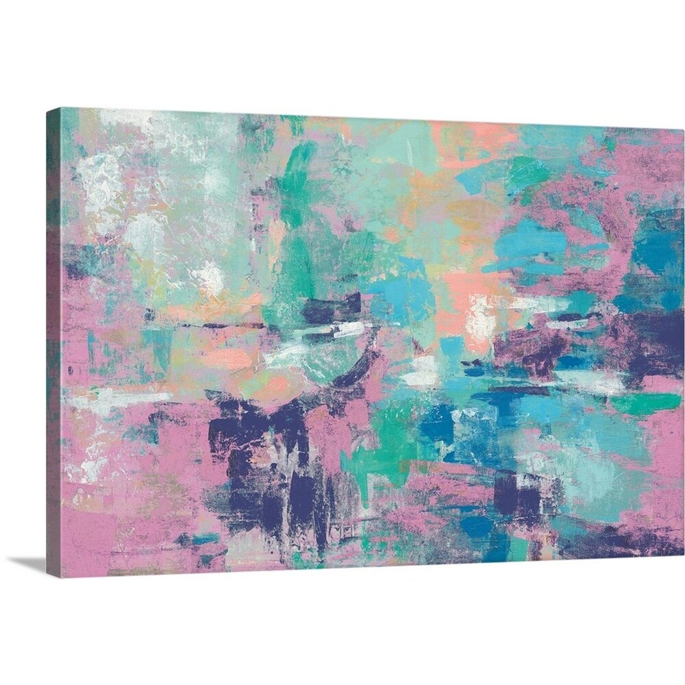 GreatBigCanvas 2539980-24-24X16 Fjord Reflections Crop Bright Wild Apple Studios 16-in H x 24-in W Abstract Print on Canvas
