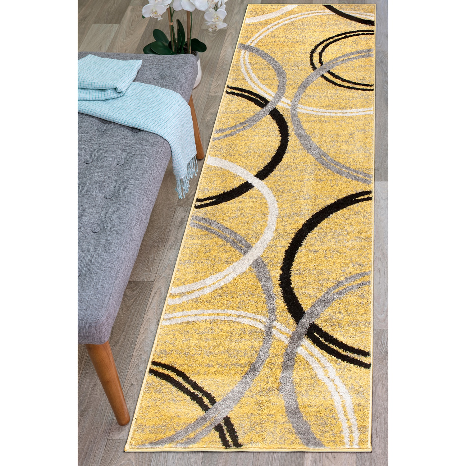 World Rug Gallery 377YELLOW2X10 rugs - View #2