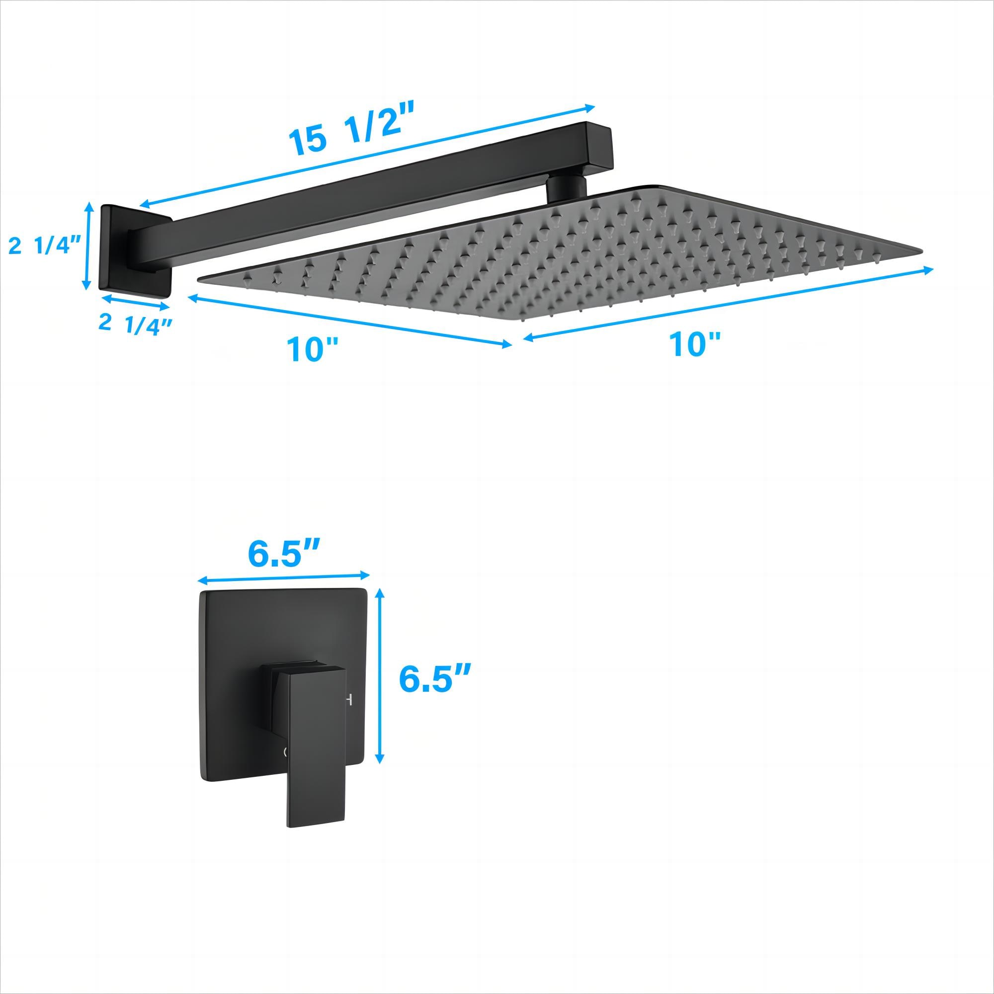 WELLFOR CR-P-S-2W01MB Showerhead-Bar-Panels - View #4