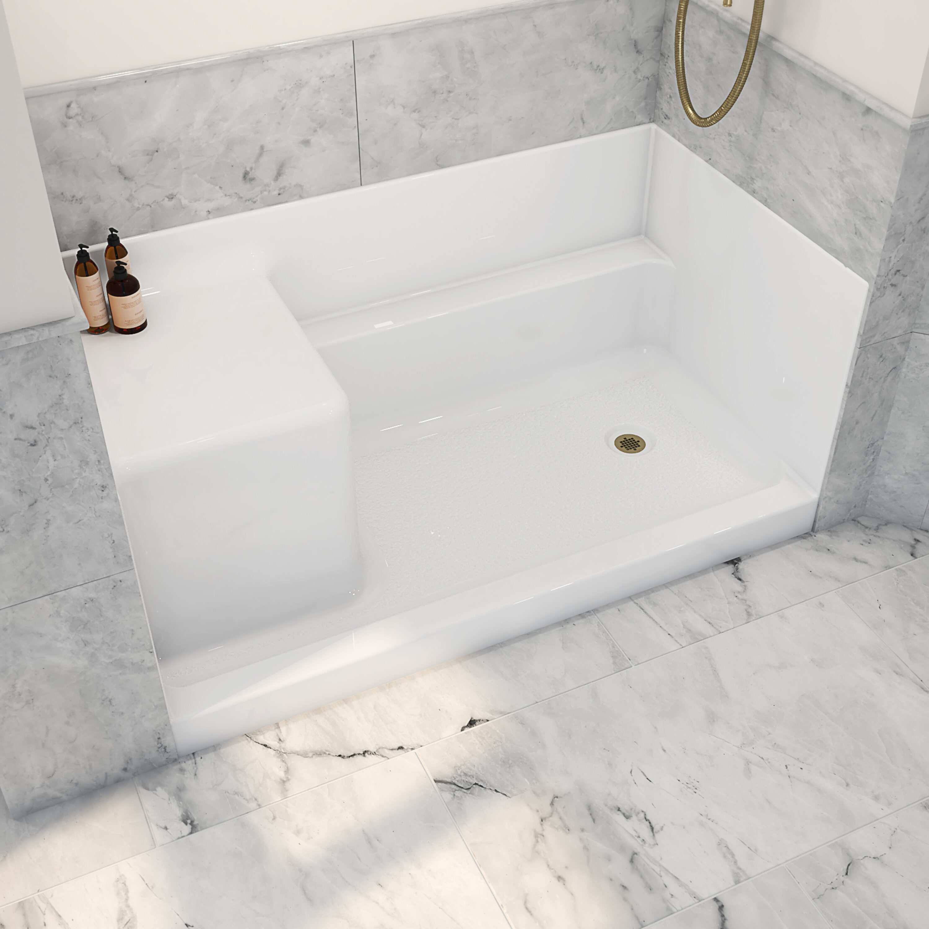 Laurel Mountain LM6032SBLWPK1 Shower-Floors - View #4