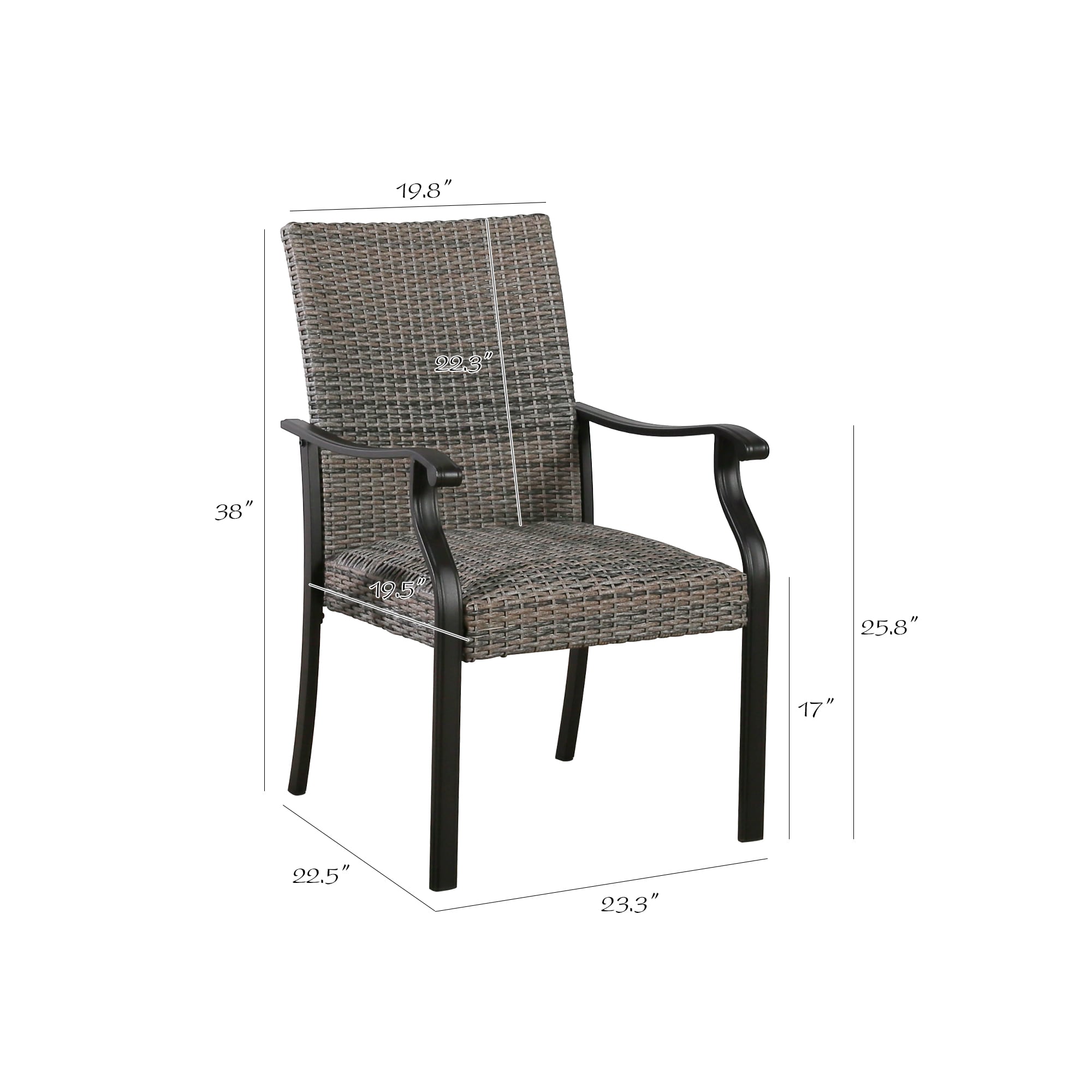 PEAK HOME FURNISHINGS 970278 Patio-Chairs - View #3
