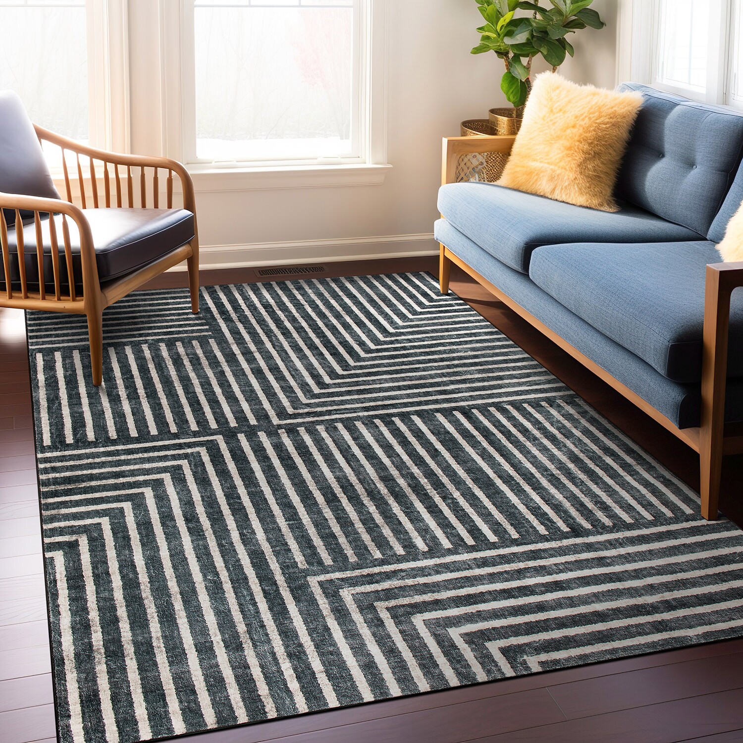 World Rug Gallery WR76ANTHRACITE3X5 rugs - View #9