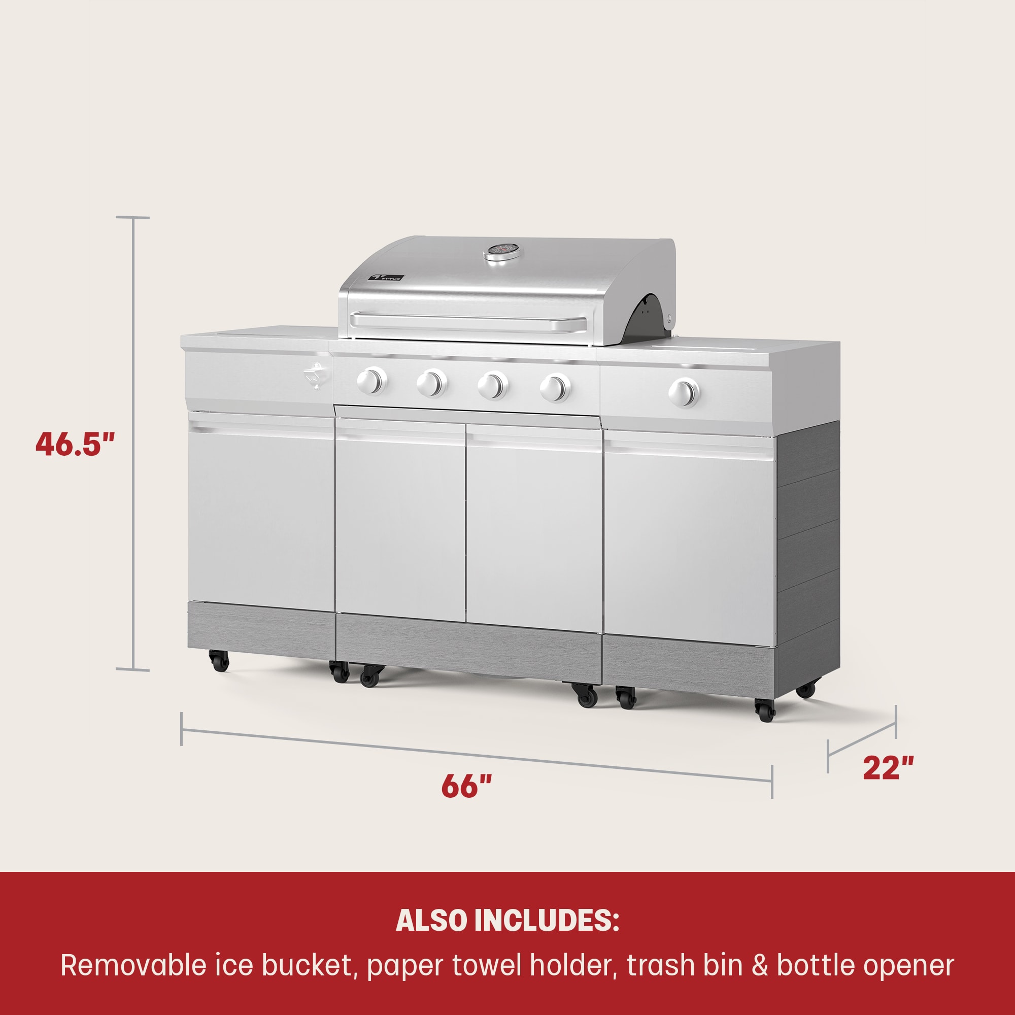 TYTUS TDT-021-0704 Gas-Grill - View #13