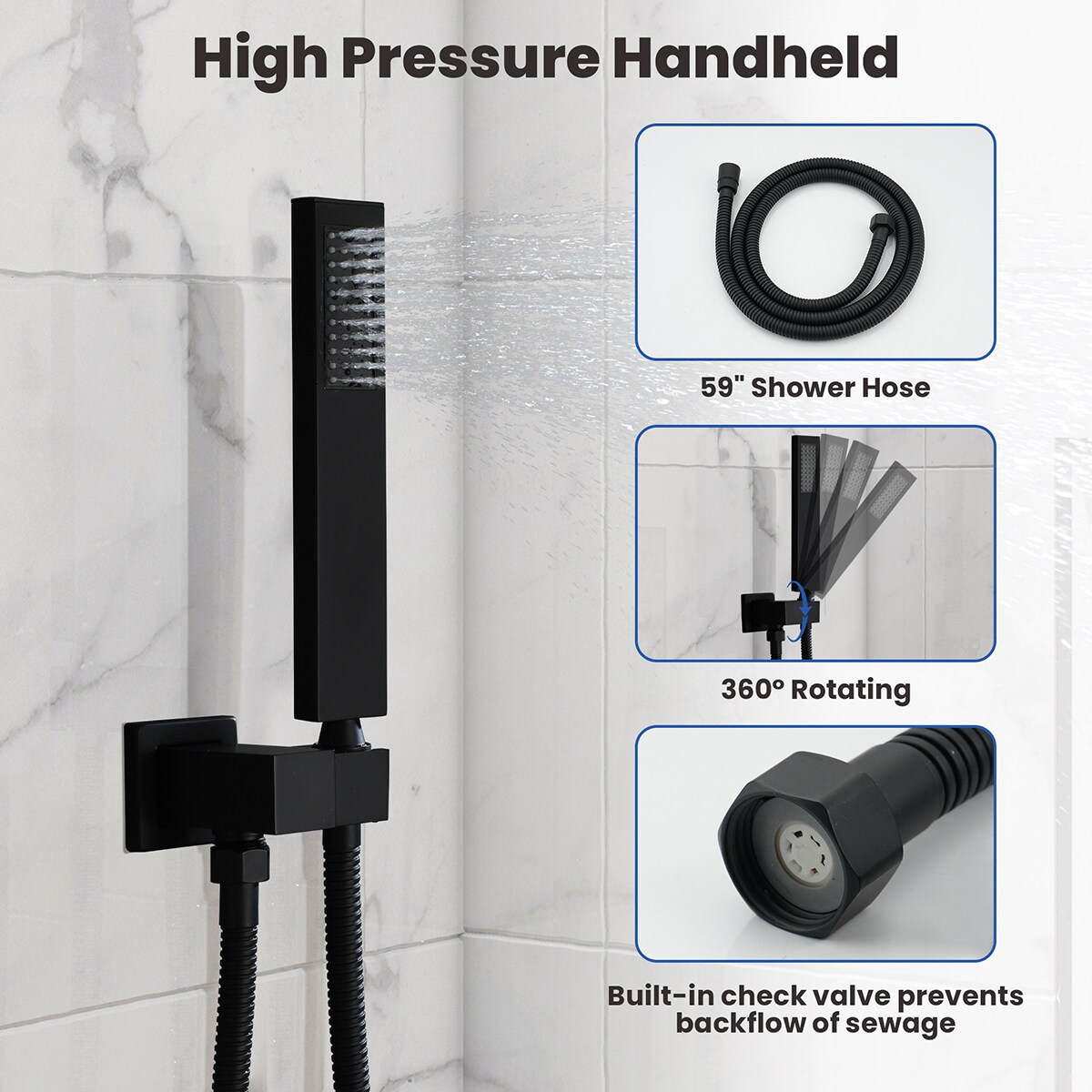 Mondawe AM-S008AC-10MB Showerhead-Bar-Panels - View #9