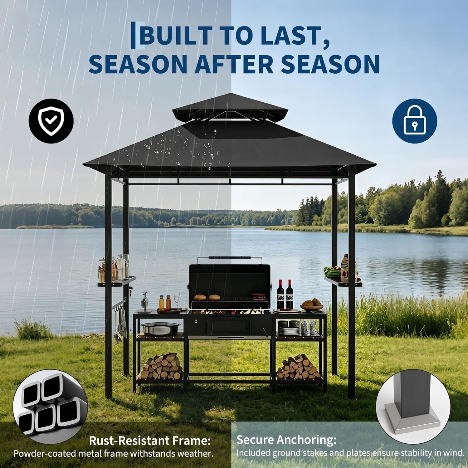 Garvee AW0-NEOURDI3XK Wood-Resin-Gazebos - View #5