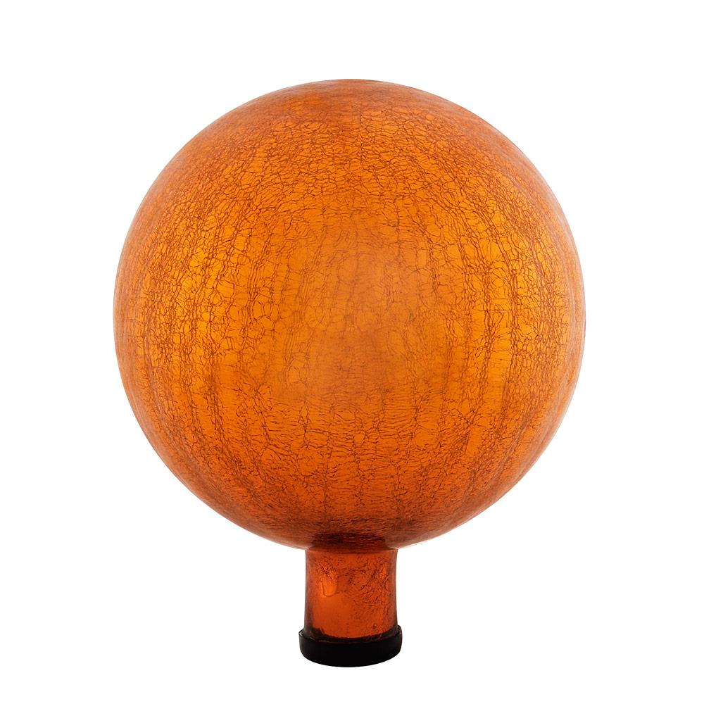 Minuteman International G10-M-C 10-Inches Diameter Orange Blown Glass Gazing Ball