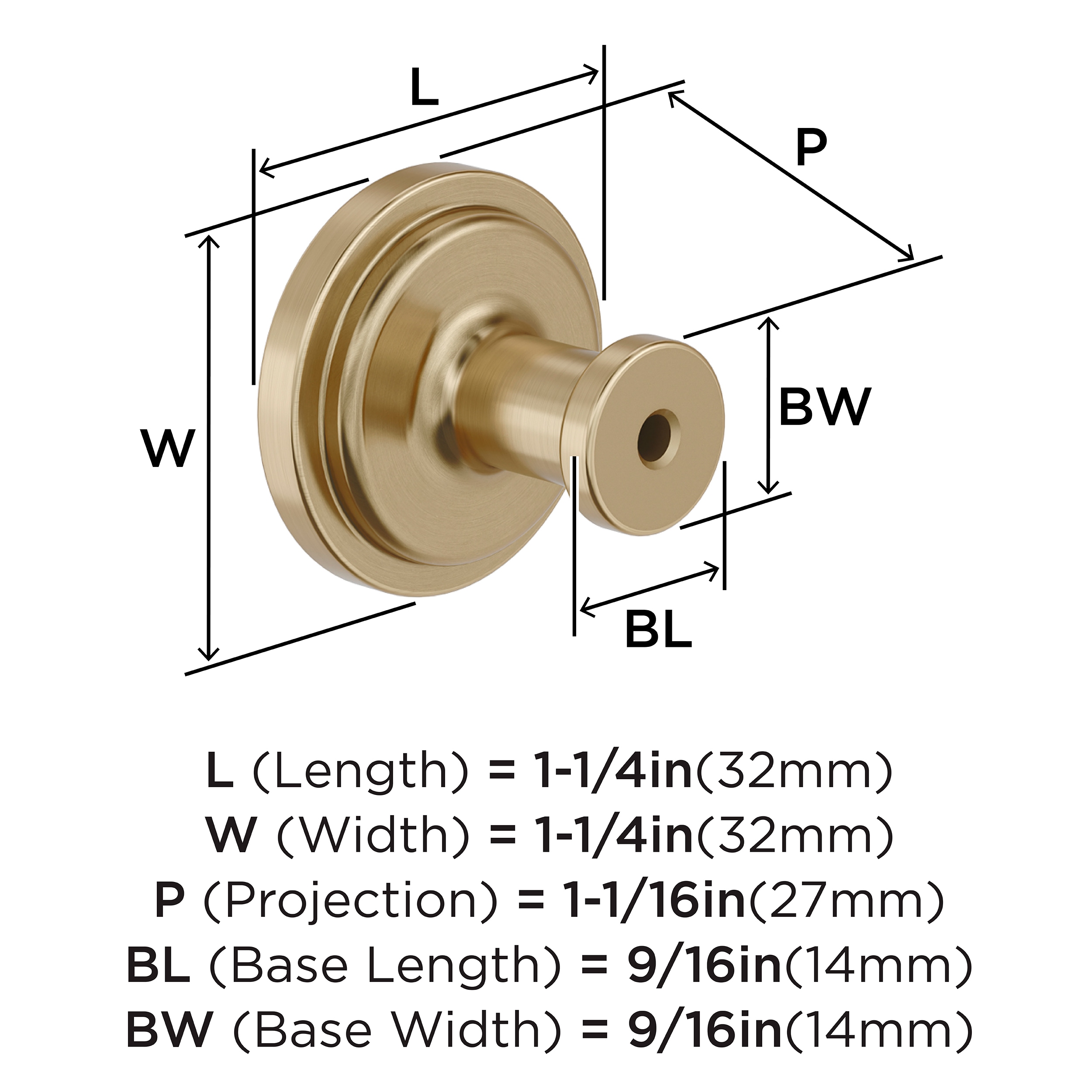 Amerock BP37460BBZ Cabinet-Knobs - View #4