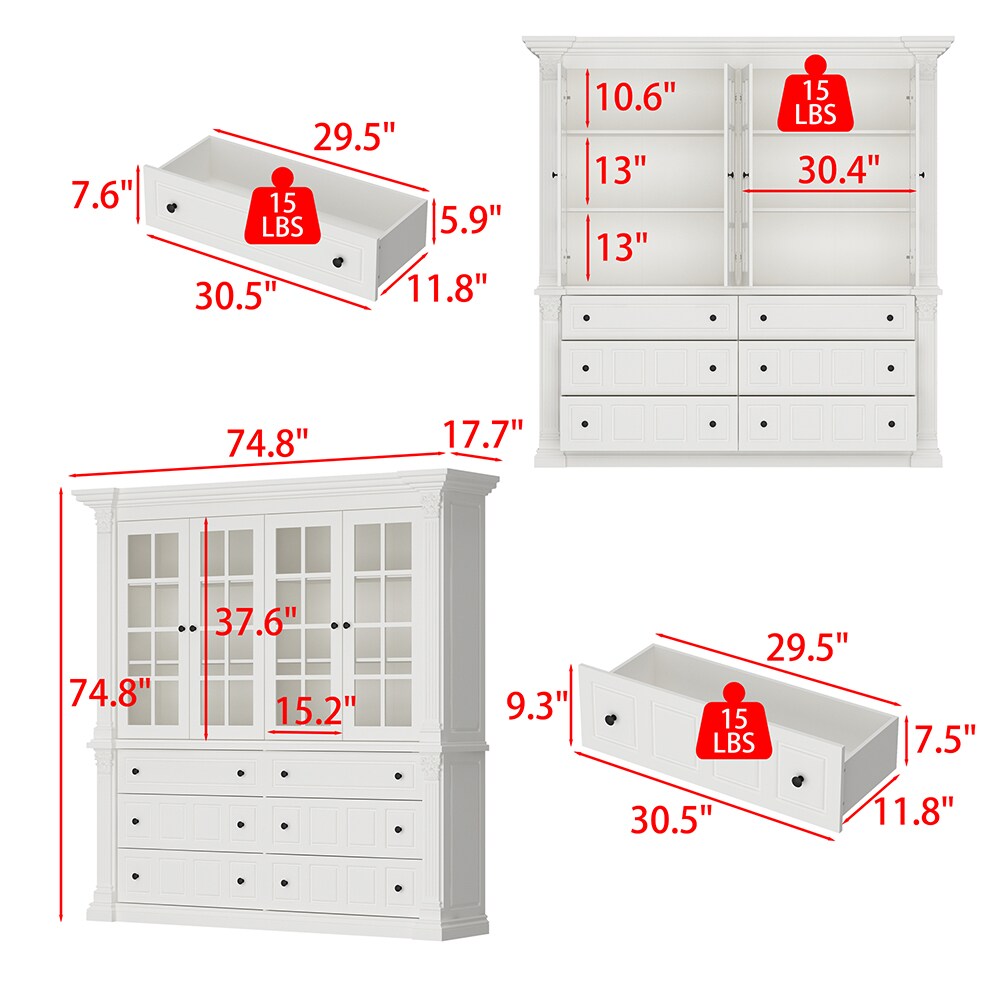 Homsee C-KF210362-01-ABC Dining-Kitchen-Storarge - View #14