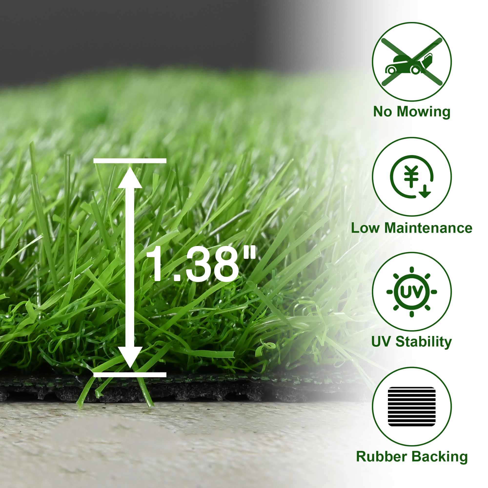 Yescom 06AGS014-1X20-LO Precut-Artificial-Grass - View #4