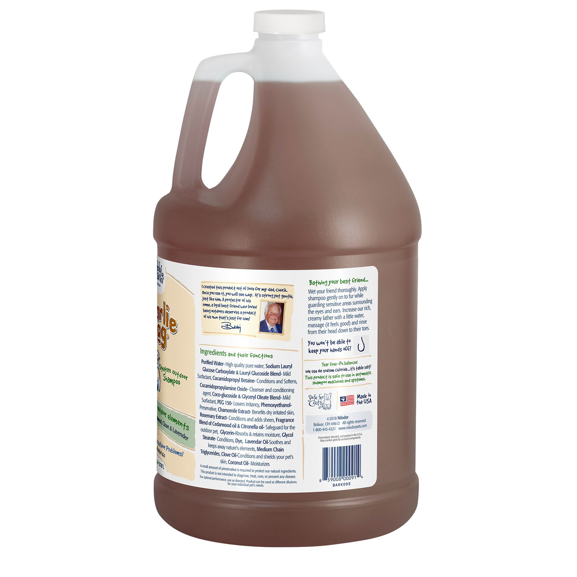 Nilodor Gallon Size Dog Shampoo with Essential Oils - Highly ...