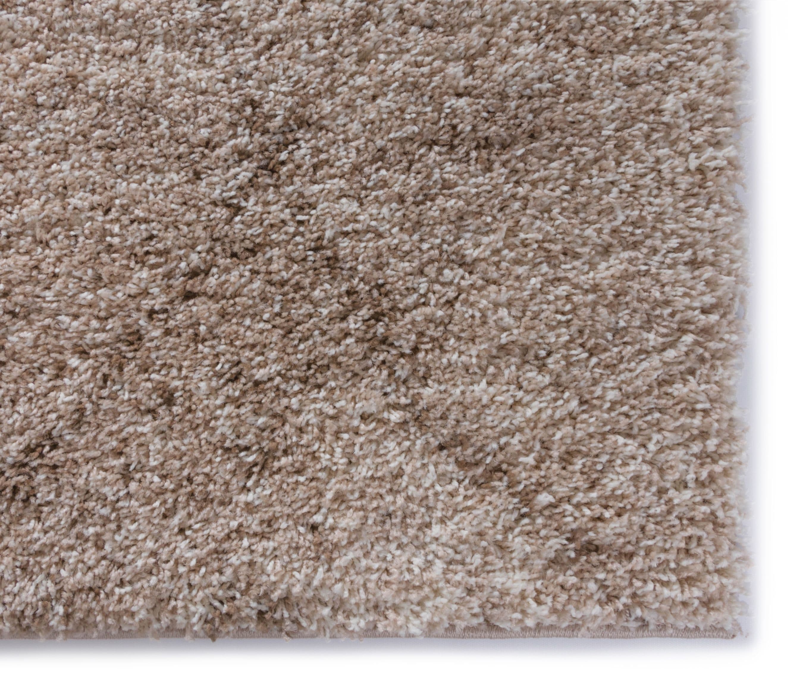 Ivory Rectangular Shag Rug with Moroccan Lattice 3'3" x 5'3"