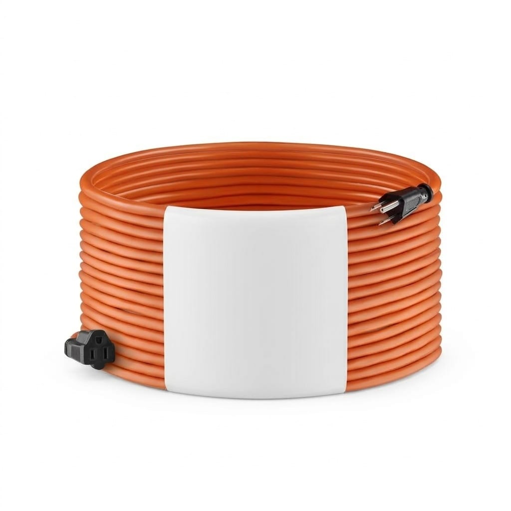 Vrbgify  50 ft 16 AWG Outdoor Extension Cord 3 Prong Grounded Plug SJTW 16 3 Gauge Weatherproof PVC Vinyl Jacket ETL Certified 13A 125V 1625W 1 Piece