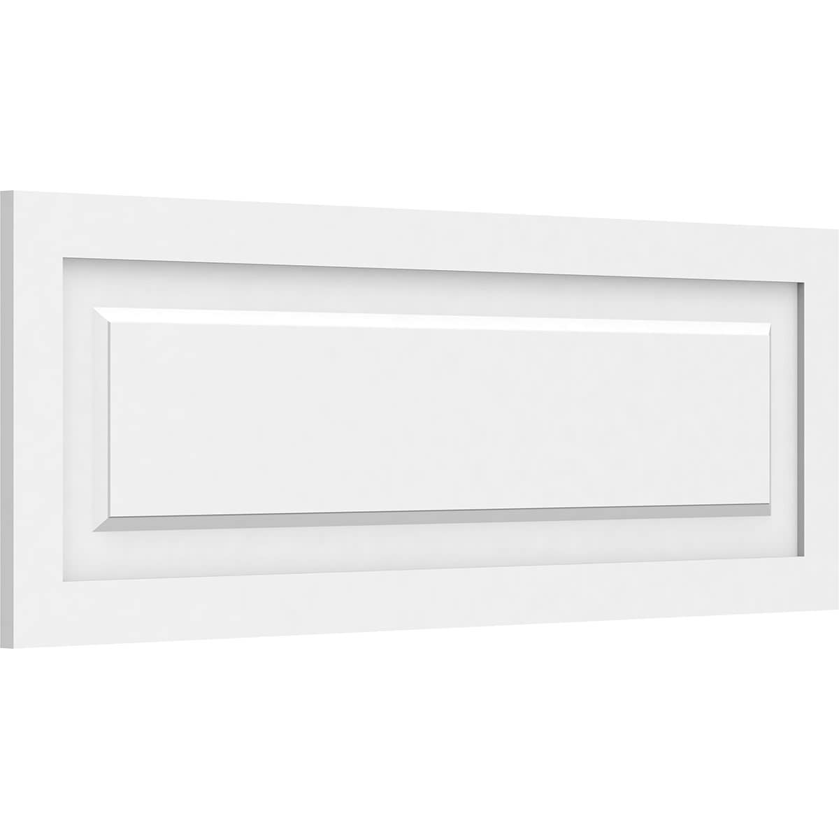 Ekena Millwork WALP40X14X062HAR 40-in x 14-in Smooth Paintable/Stainable White PVC Fretwork Wall Panel (