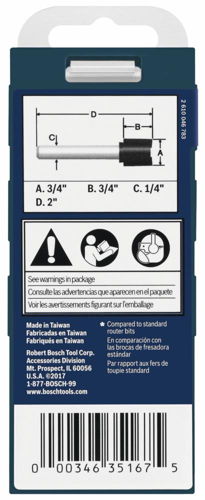 Bosch 3/4-in Carbide-Tipped Hinge Mortising Router Bit in the