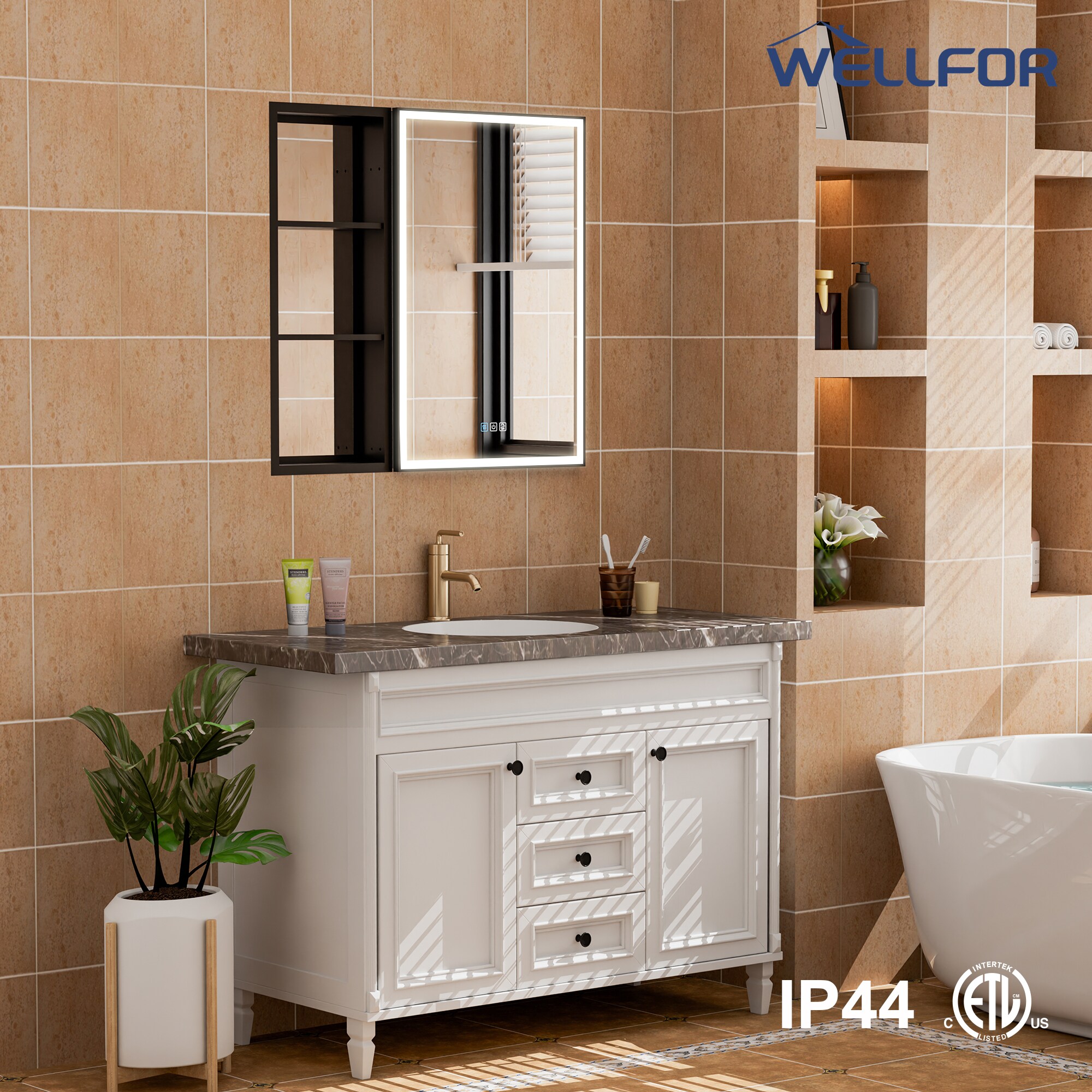 WELLFOR W12MCL2030R-MC Bathroom-Medicine-Cabinets - View #12