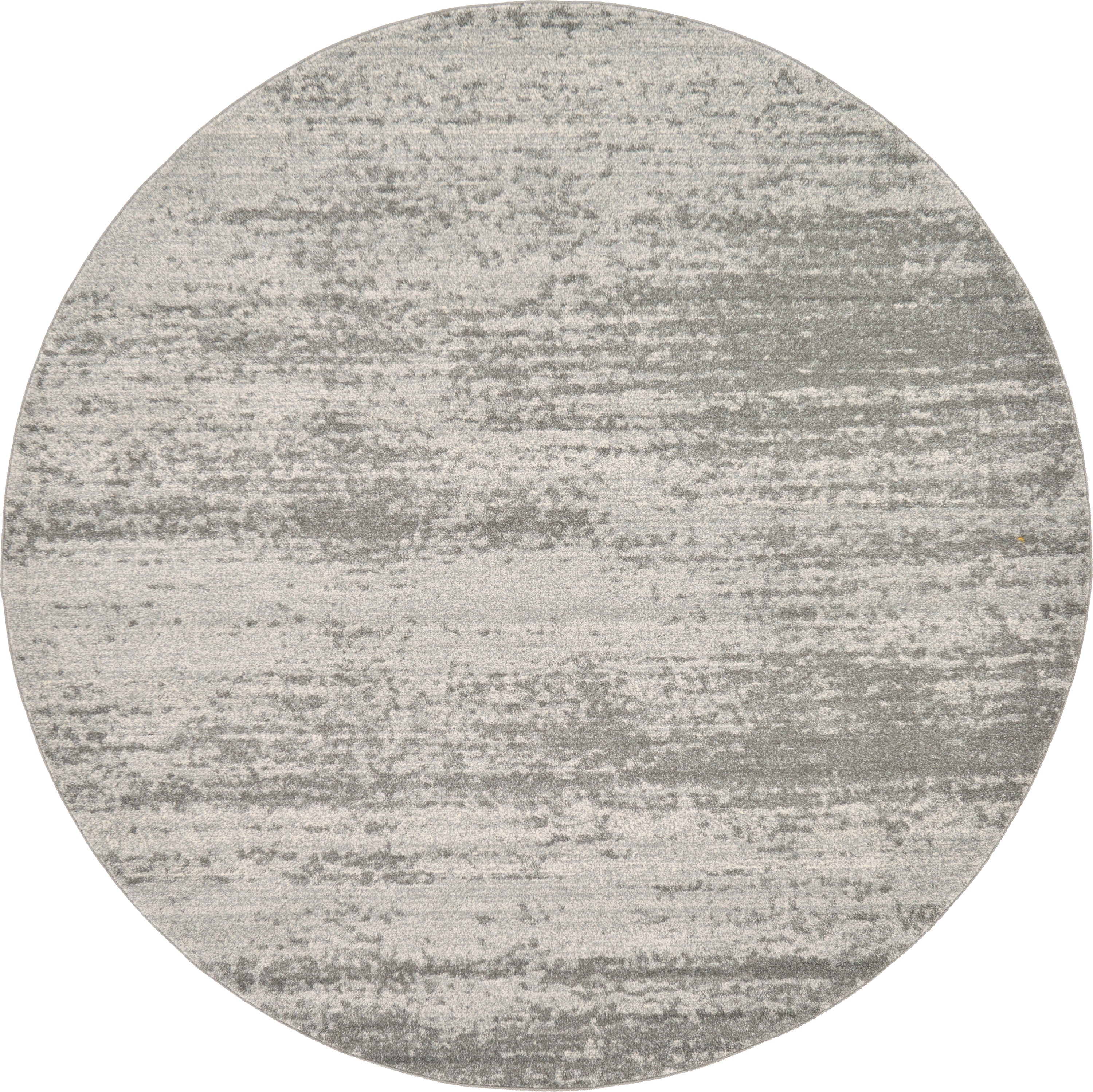 Unique Loom 3123772 Lucille Del Mar 8 x 8 (ft) Loomed Polypropylene Gray/Beige Round Indoor Distressed/Overdyed Area rug
