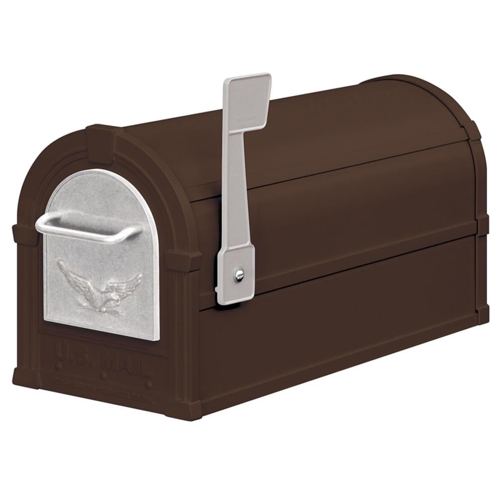 SALSBURY INDUSTRIES Post Mount Bronze Metal Large Mailbox at Lowes.com