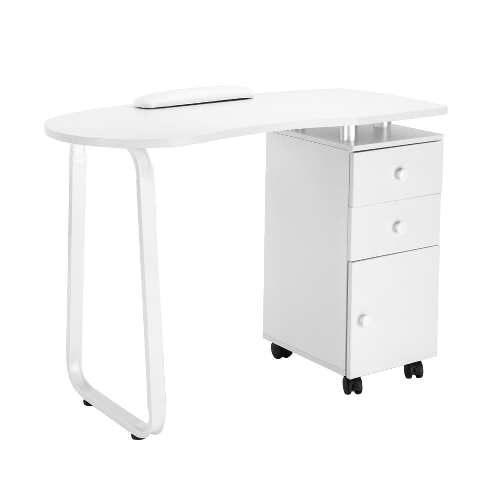 Winado LO1G10000565 43.31-in White Modern/Contemporary Pine Computer desk