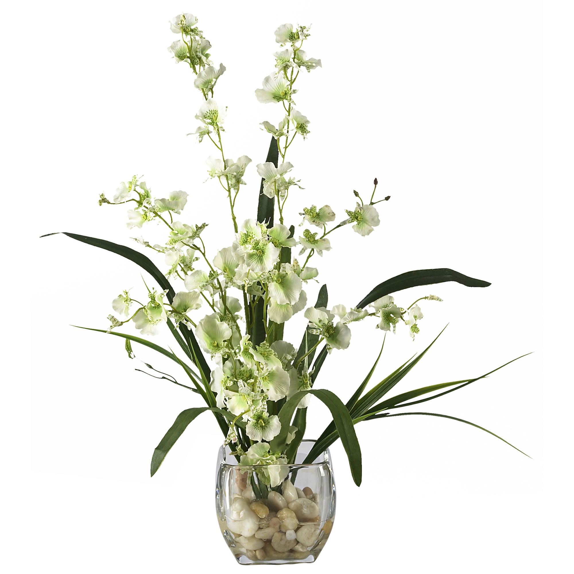 Nearly Natural 1119-GR 19-Inches Green Indoor Desktop Silk Artificial flower