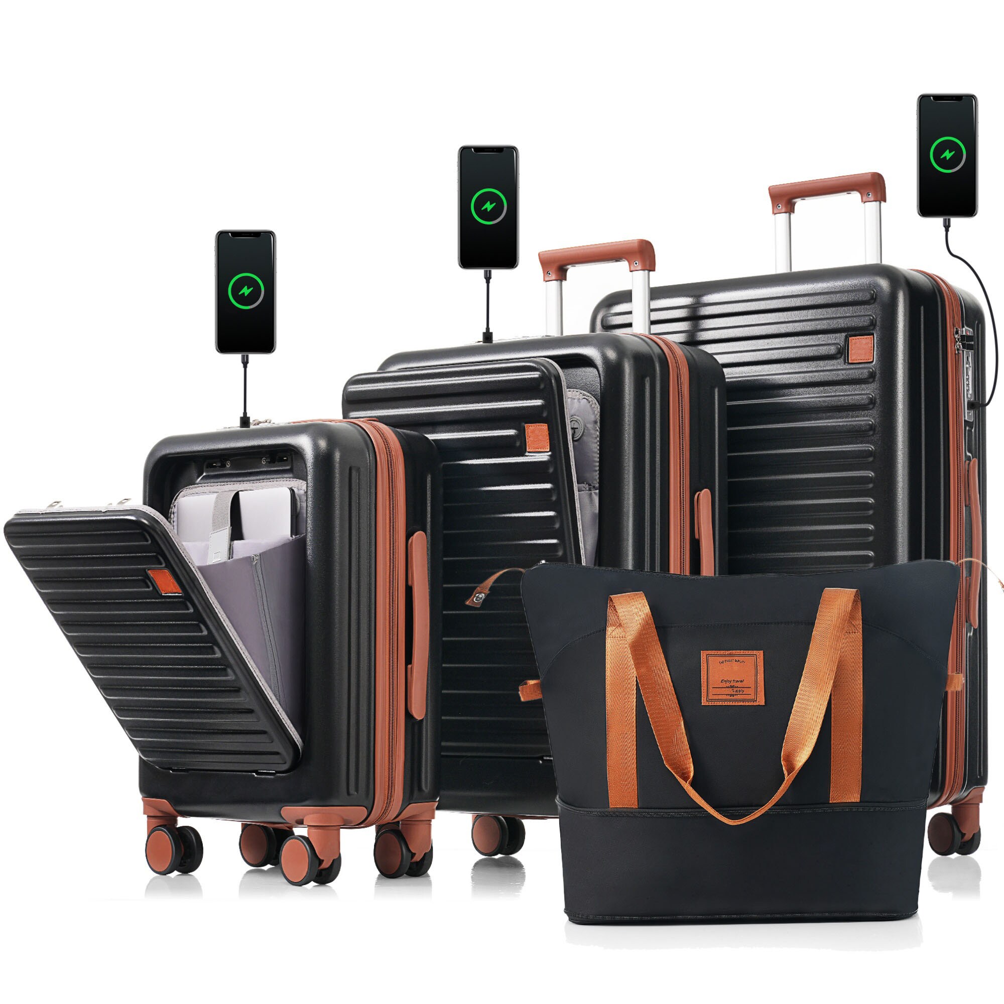 SINOFURN SYD9600008BK Luggage-And-Luggage-Sets - View #6