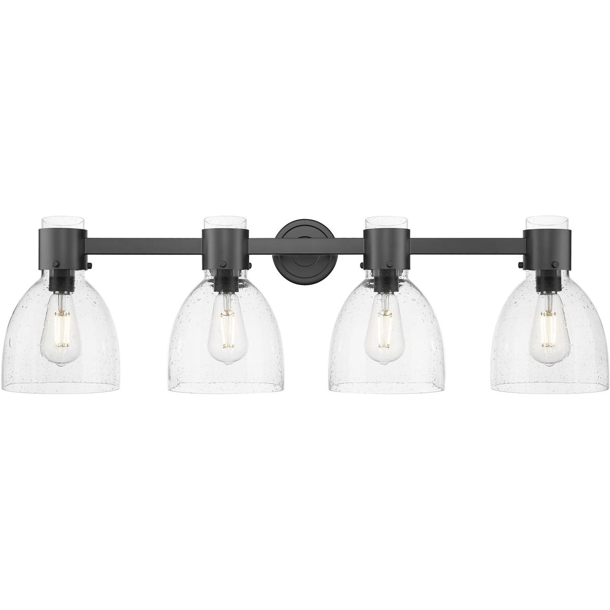 Innovations Lighting - 464-4W-BK-G464D-7SDY Lawton Bell Bathroom Vanity Light Matte Black