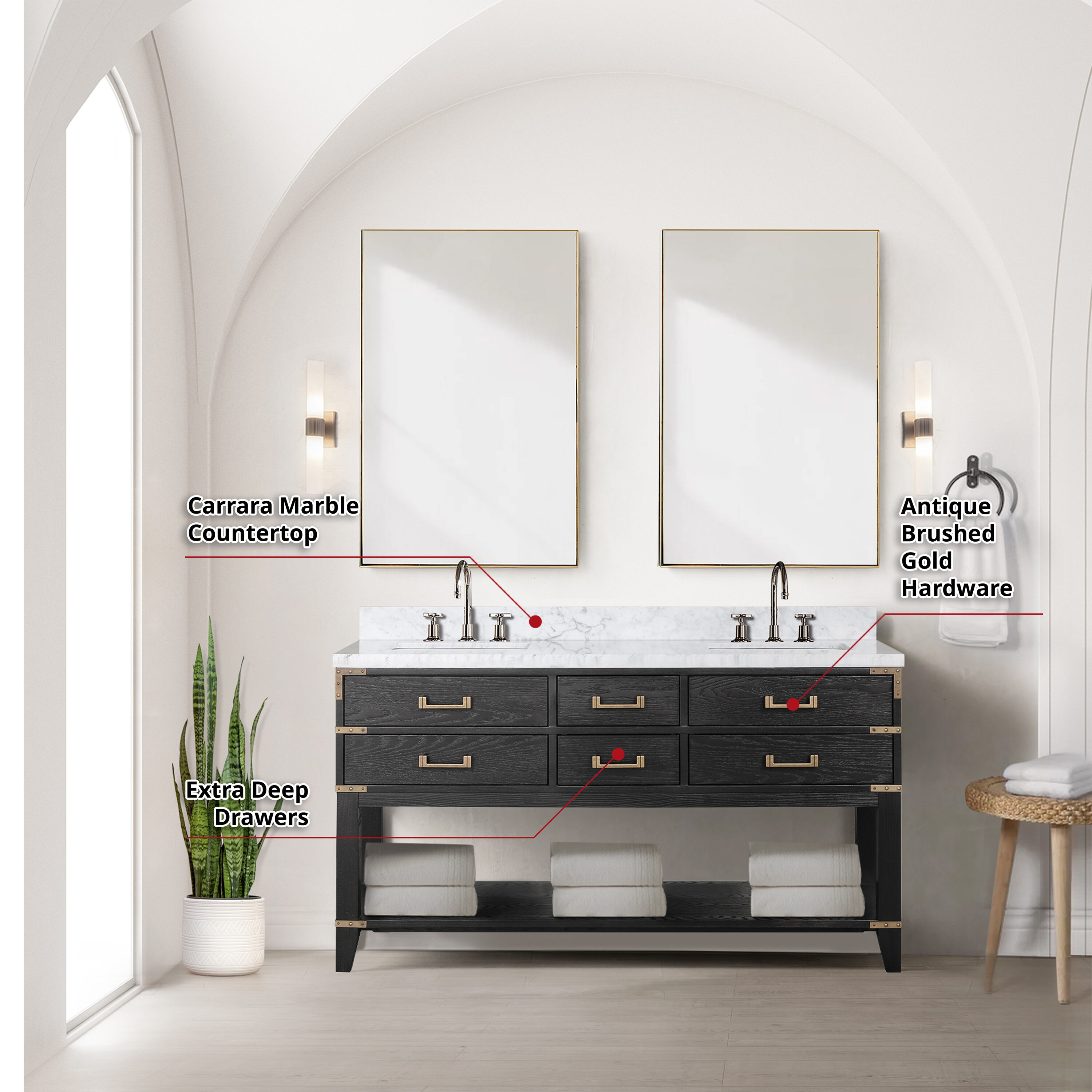 Lexora LVGR60DJ111 Bath-Vanity-Combo - View #7