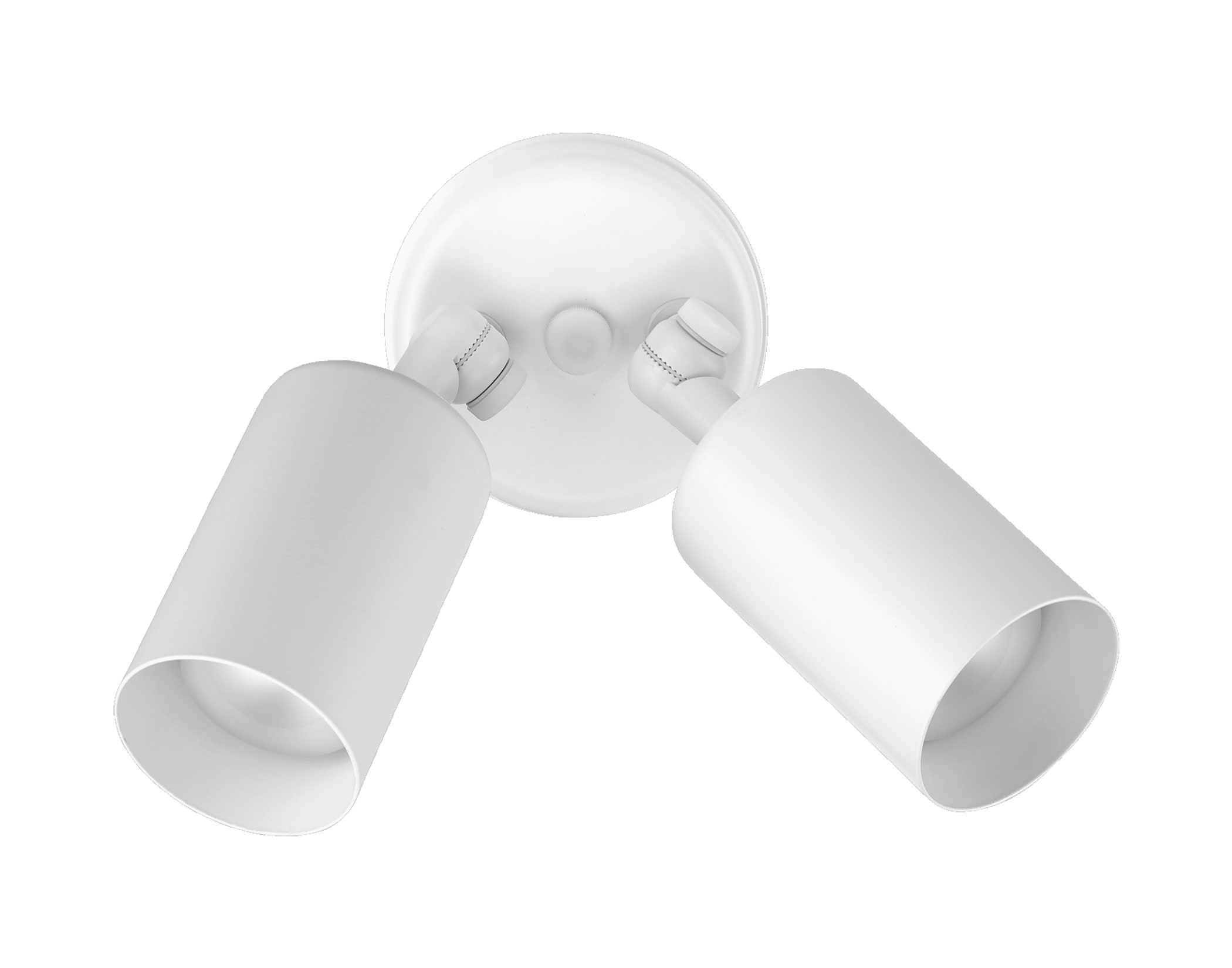 Nicor Lighting 11722 2 -Light 5.0-in H White Hardwired Outdoor Wall Light