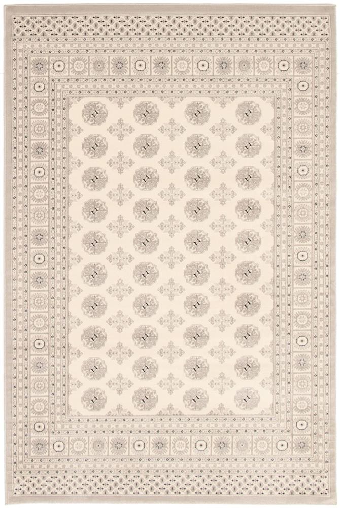 ECARPETGALLERY 303882 Bokhara 8 x 10 (ft) Loomed Polypropylene Black, Gray, Ivory Rectangular Indoor Bohemian/Eclectic Area rug