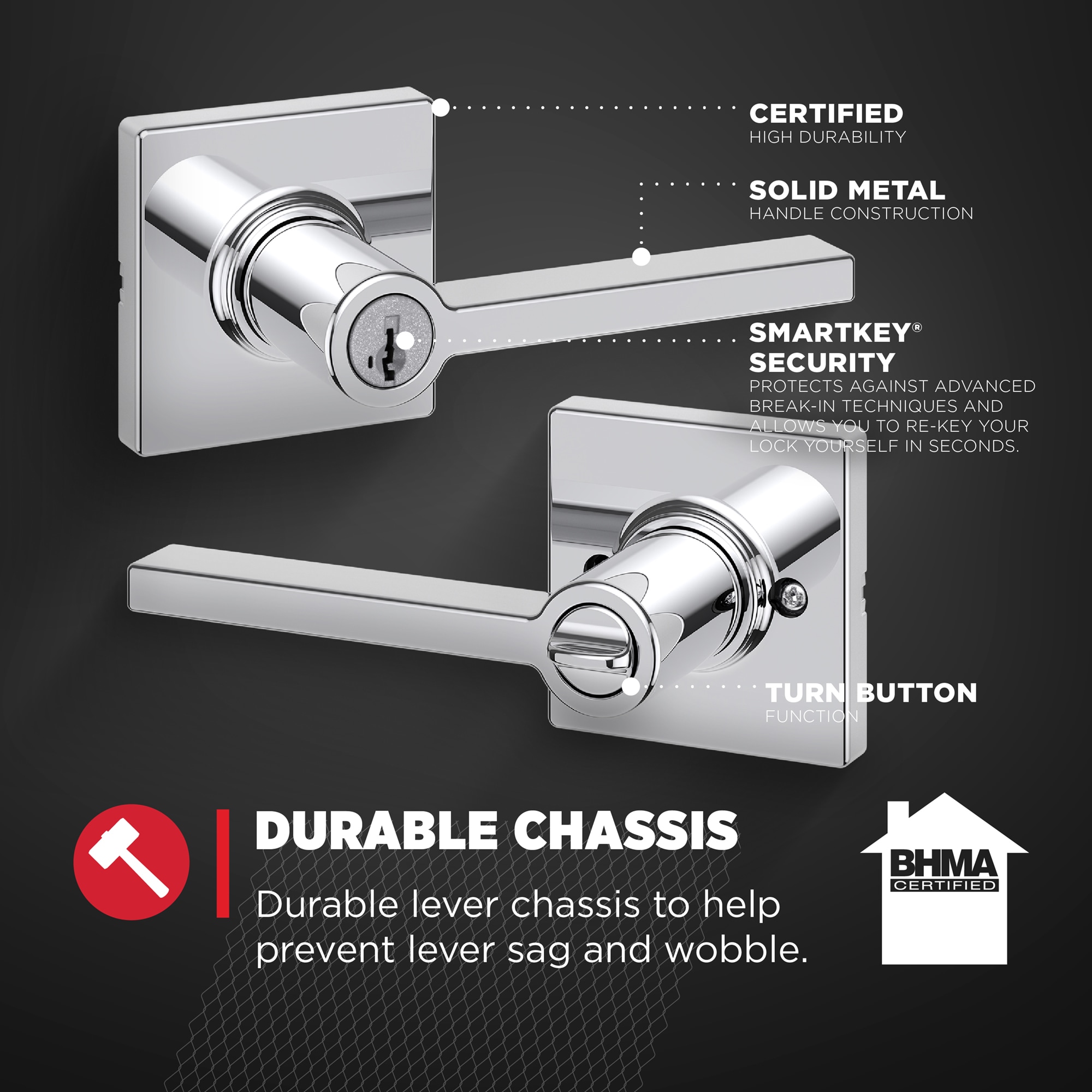 Kwikset 405CSL SQT 26 SMT Door-Handles - View #6
