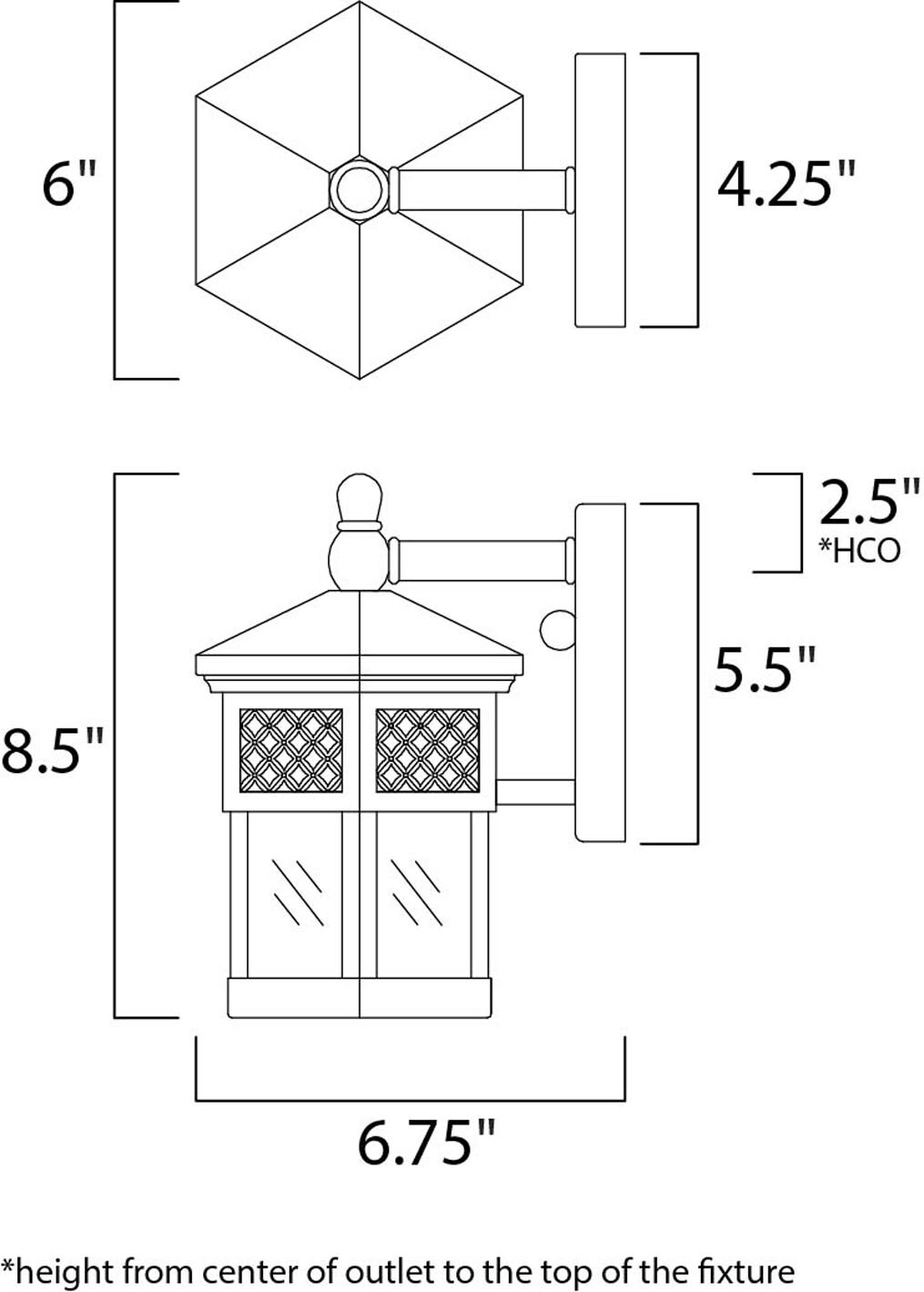 Maxim Lighting 30122CDCF Outdoor-Wall-Lighting - View #2