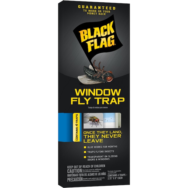 Black Flag Window Fly Trap - 4 pack