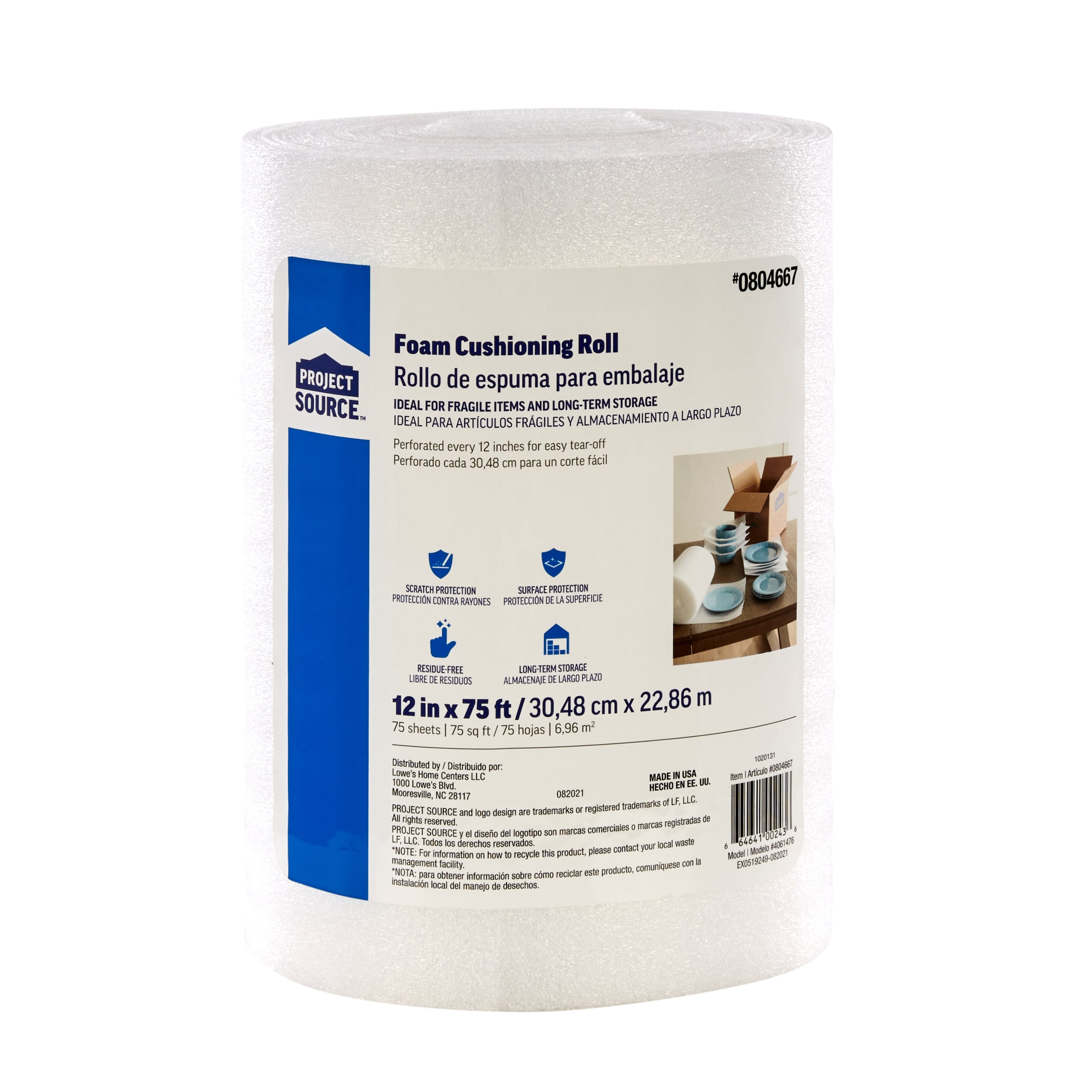 Project Source 12-in x 75-ft Packing Foam in the Packing Supplies  department at