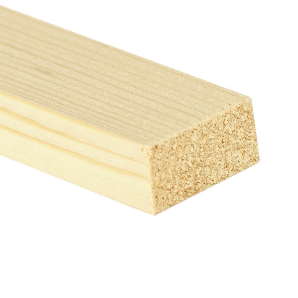 RELIABILT L51344324 1-in x 3-in x 4-ft #2 S4S Spruce Pine Fir Common Board