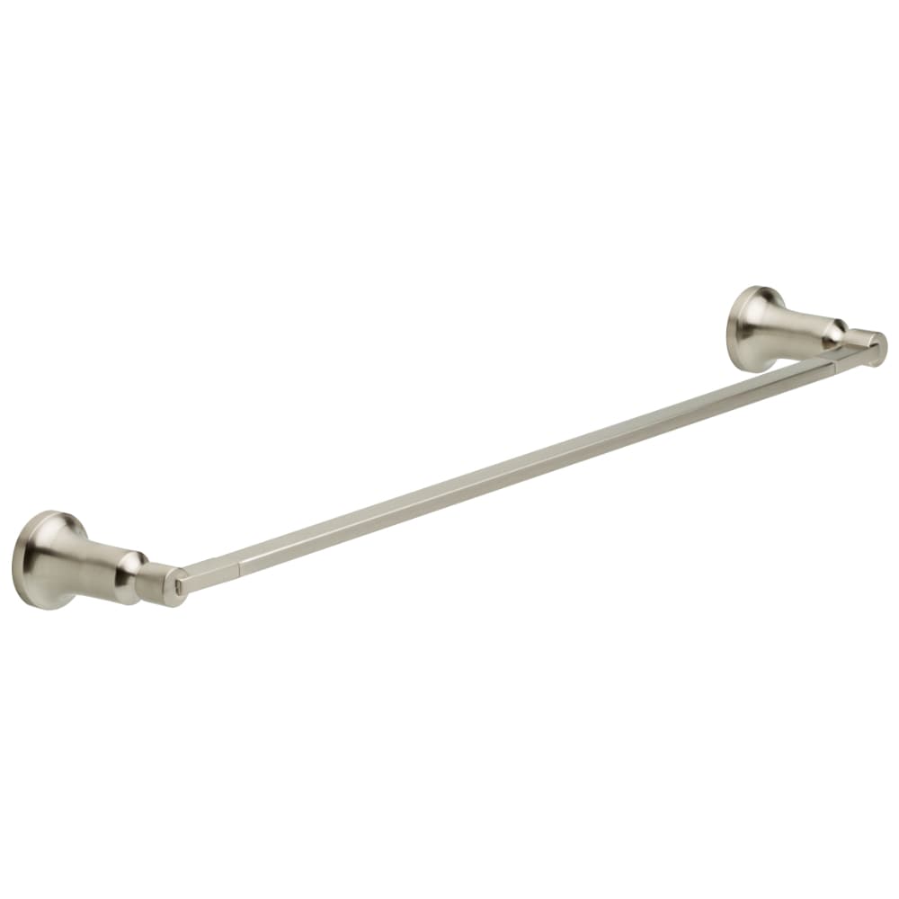 Delta Becker 18-in Spotshield Brushed Nickel Wall Mount Single Towel Bar in  the Towel Bars department at