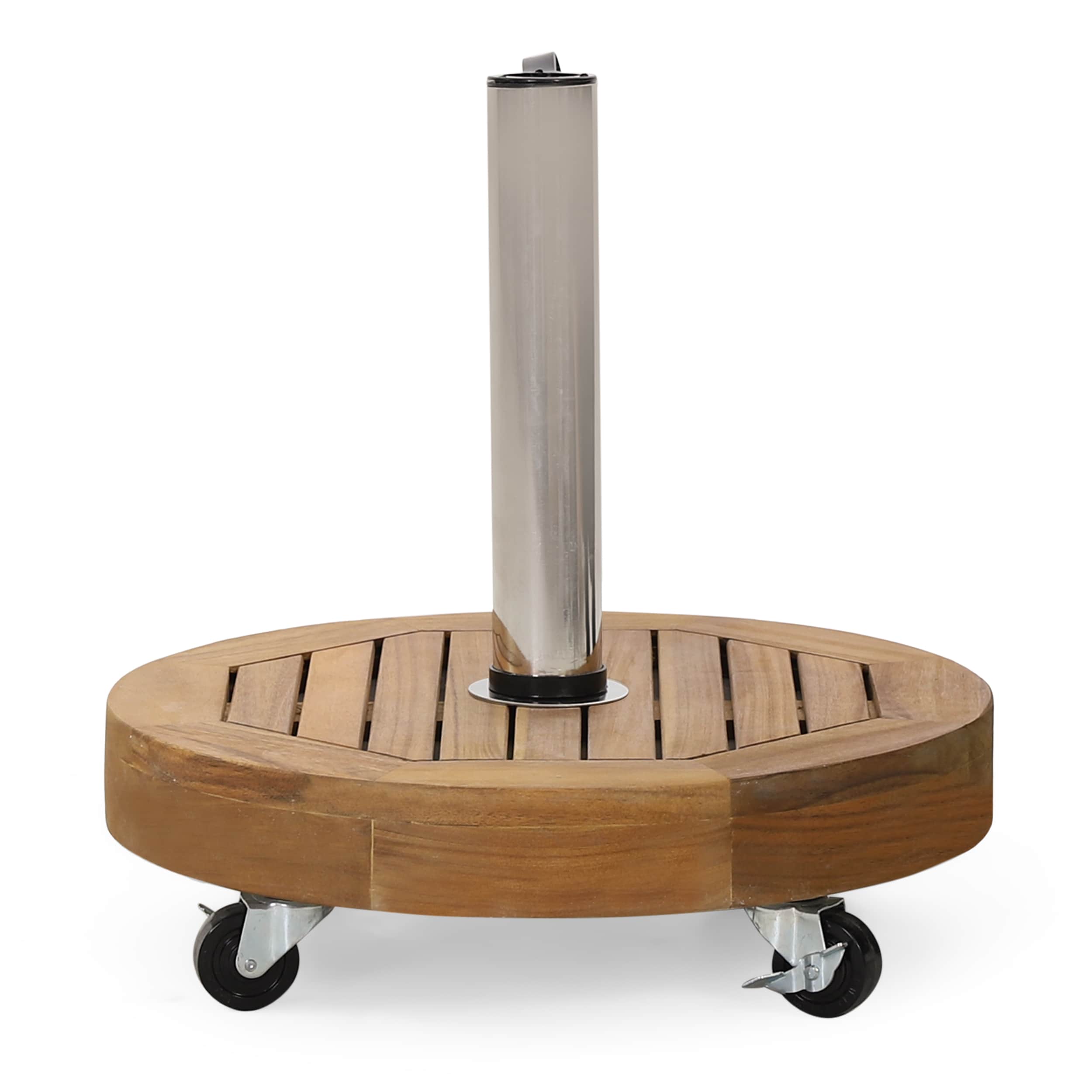 AHIOU HOME ZAAHG-P195469UB Jaylon Teak Patio Umbrella Base