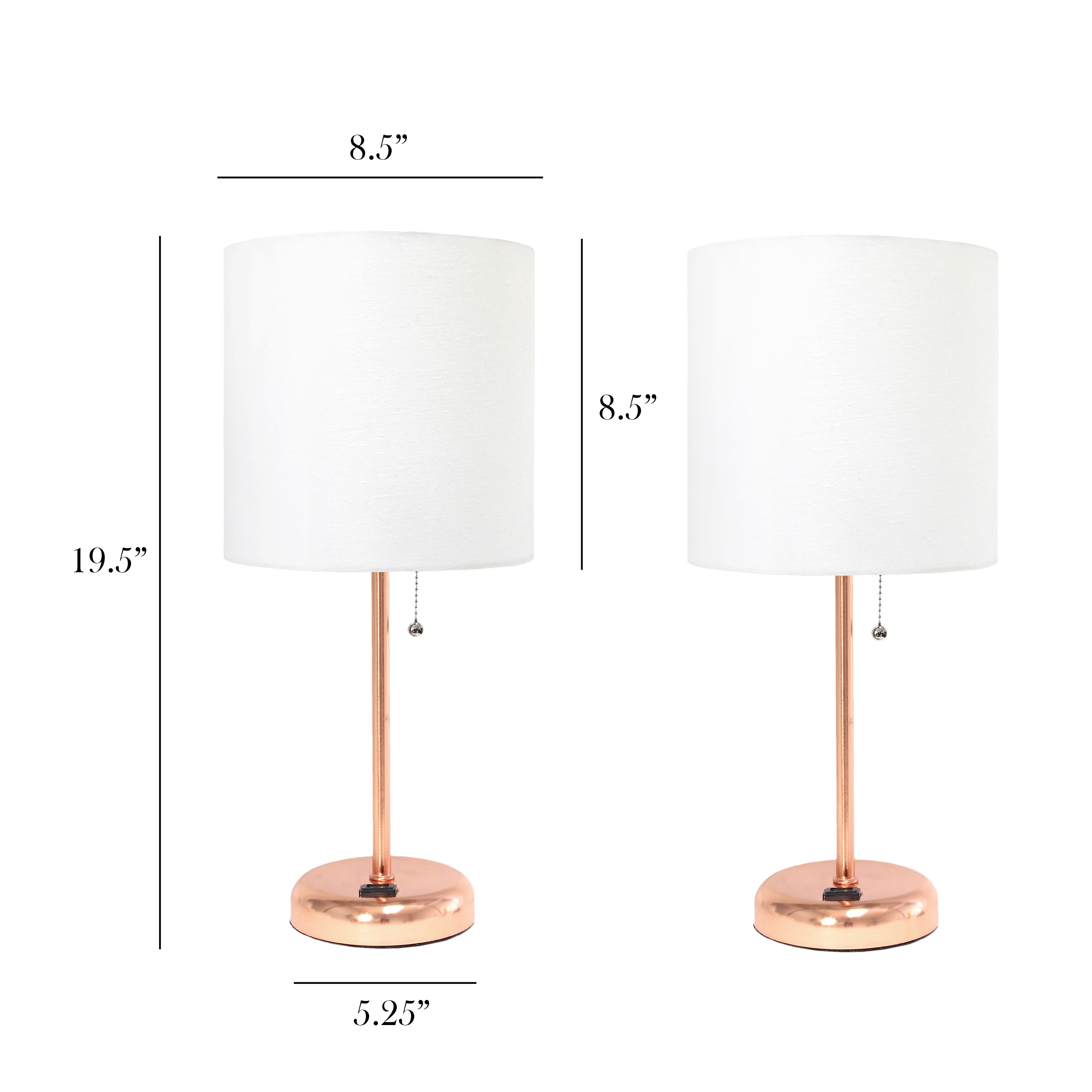 Simple Designs LT2024-RGD-2PK Table-Lamps - View #3