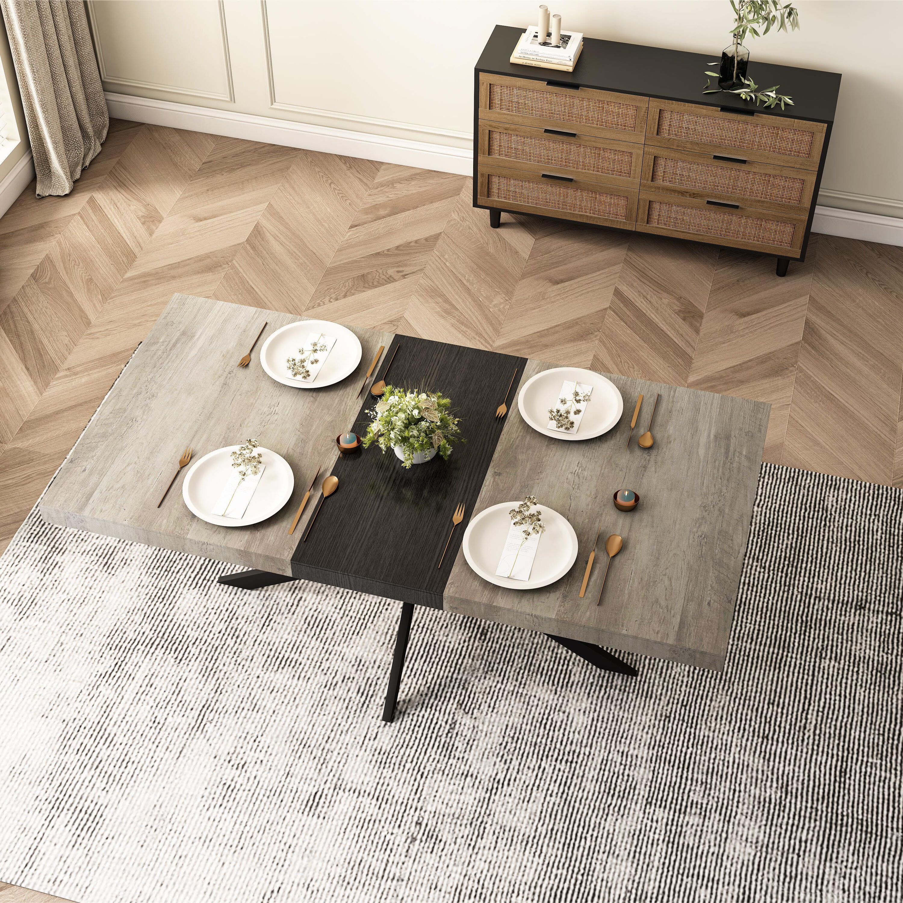 LIVIZA GIZ-NTX3232WT Dining-Tables - View #2