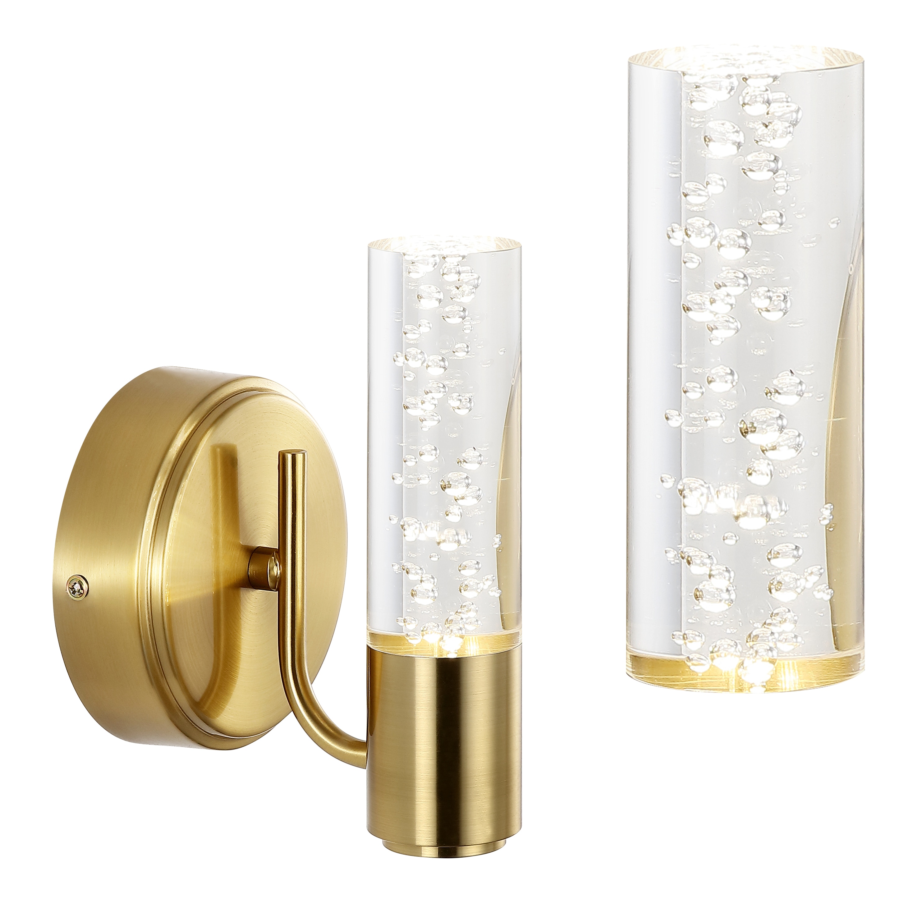 Bolha Classic Minimalist Brass-Gold LED Vanity Wall Light