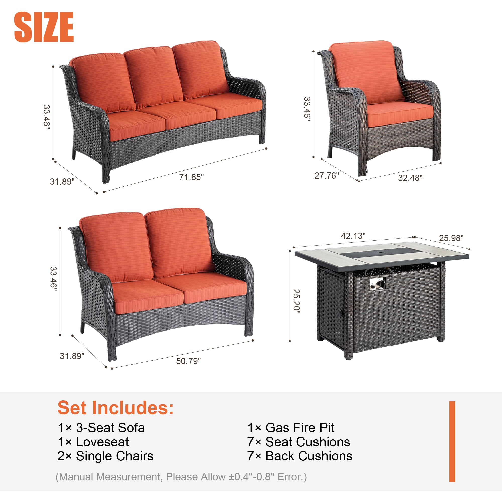 XIZZI XIXCTL8153-CFP Patio-Conversation-Sets - View #8