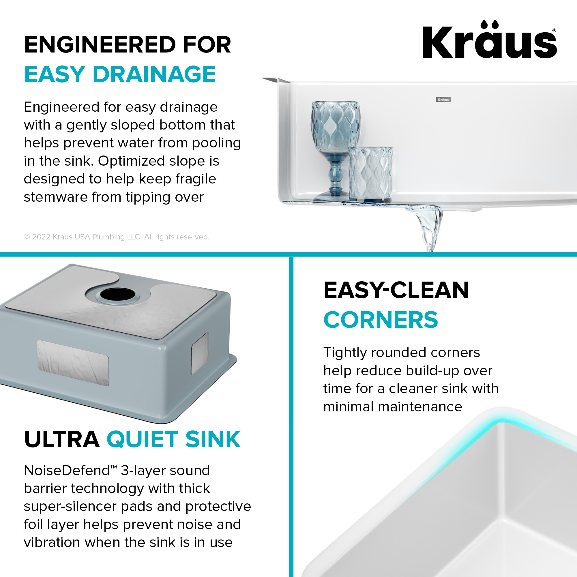 Kraus KE1US21GWH Kitchen-Sinks - View #9