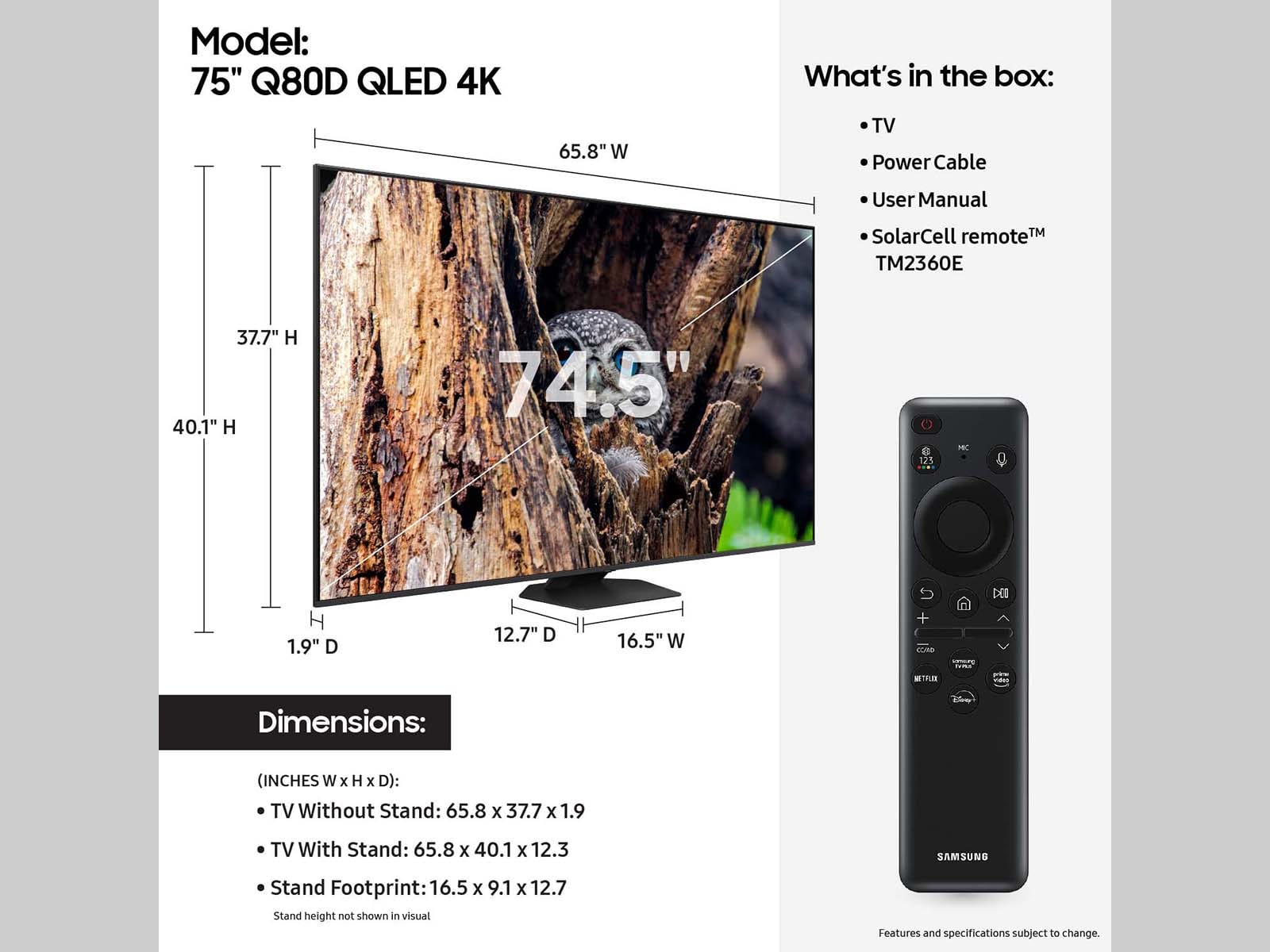 Samsung QN75Q80DAFXZA tvs - View #5