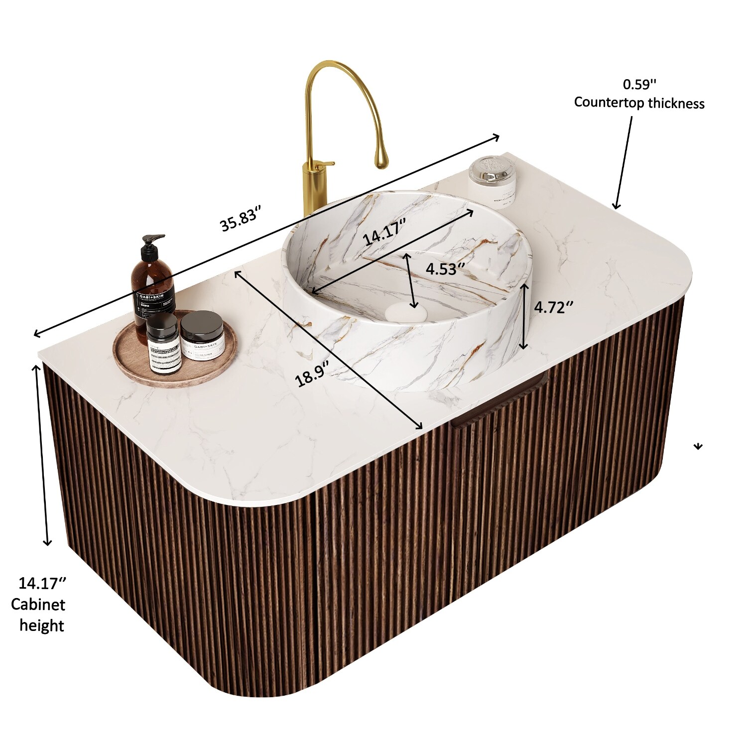 Wooakway FXLS0605-608A134 Bath-Vanity-Combo - View #4