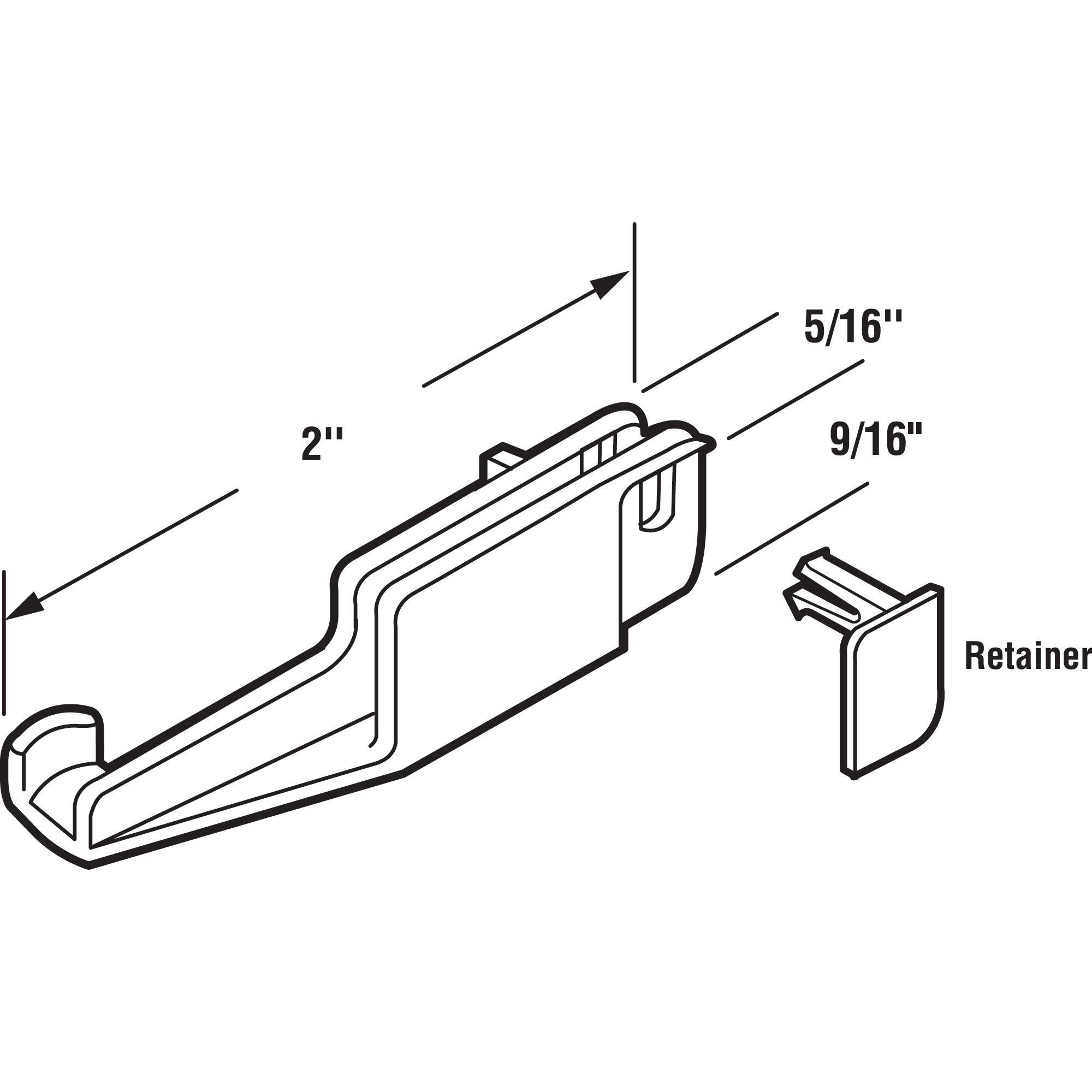 Prime-Line M 6090 Tub-Shower-Door-Guides - View #2