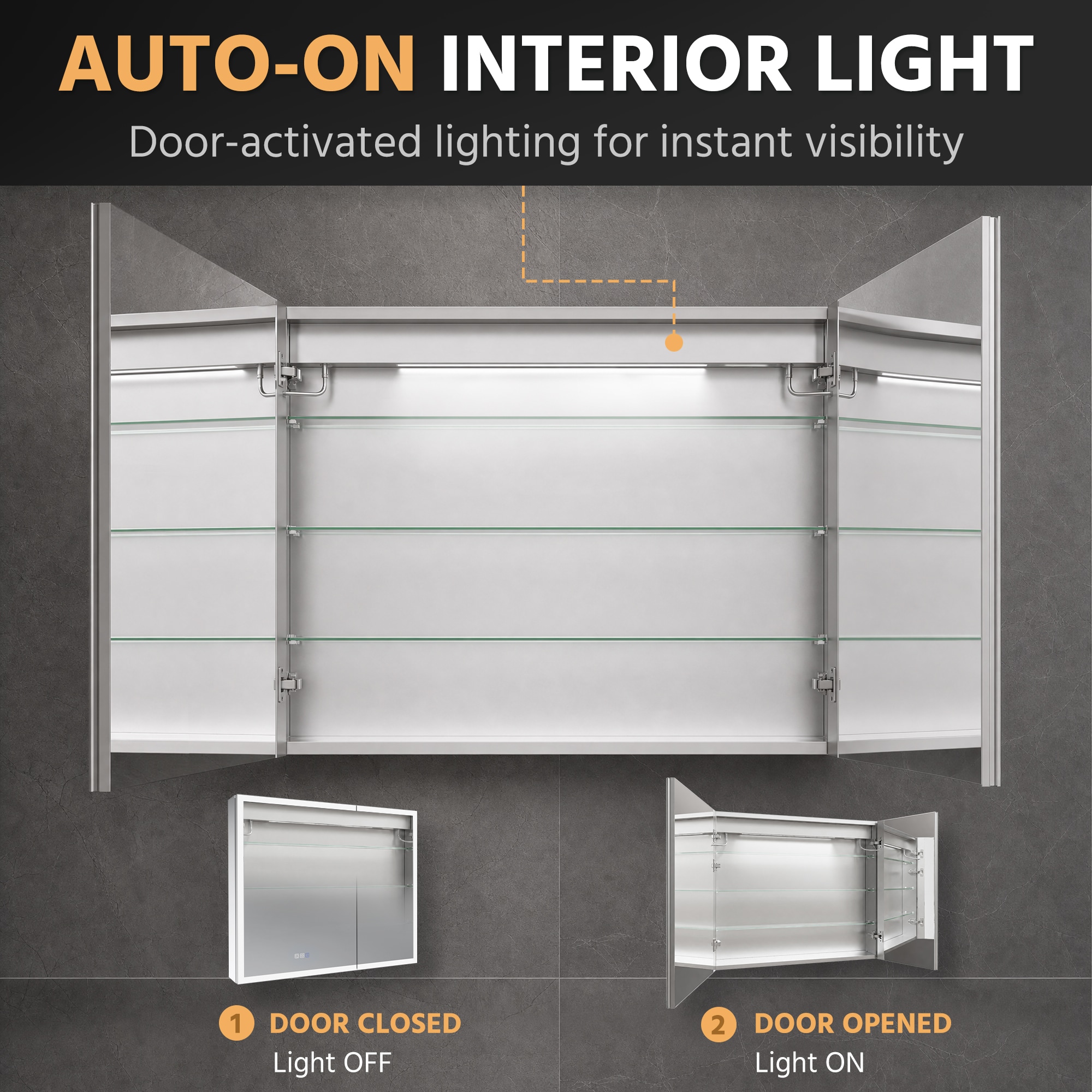 ExBrite EXMC4030V8DX Bathroom-Medicine-Cabinets - View #2